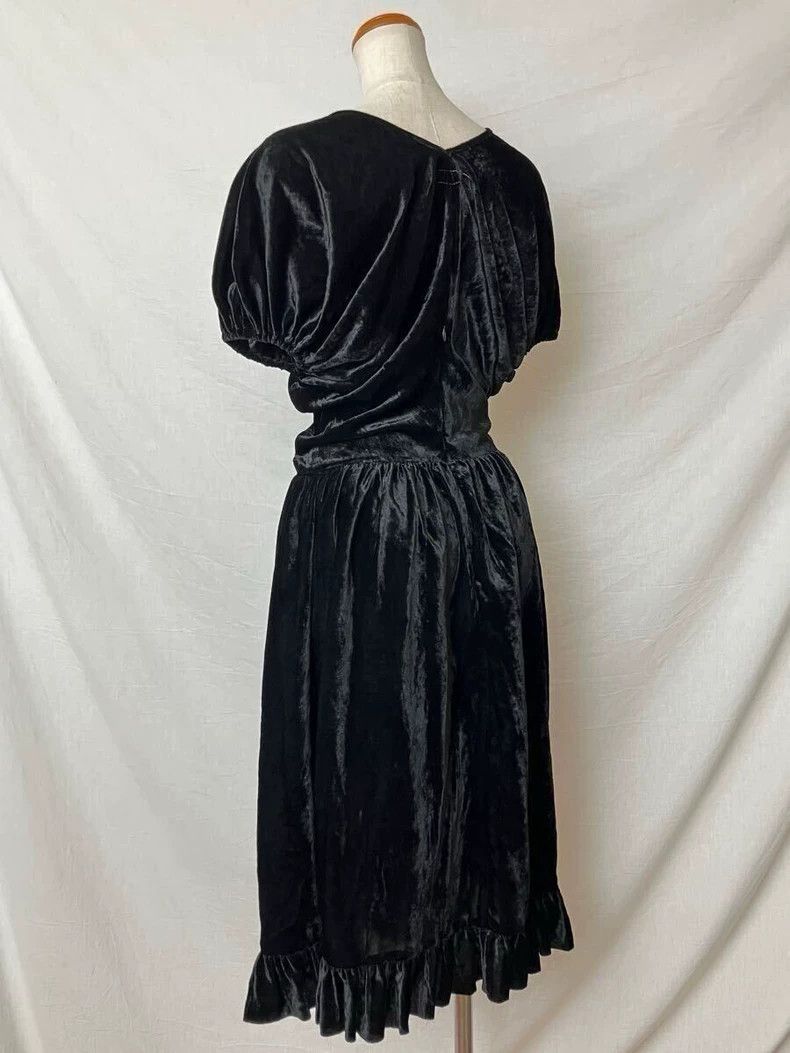 Comme des Garcons Comme des Garcons Black retro velvet dress Size S / US 4 / IT 40 - 7 Thumbnail