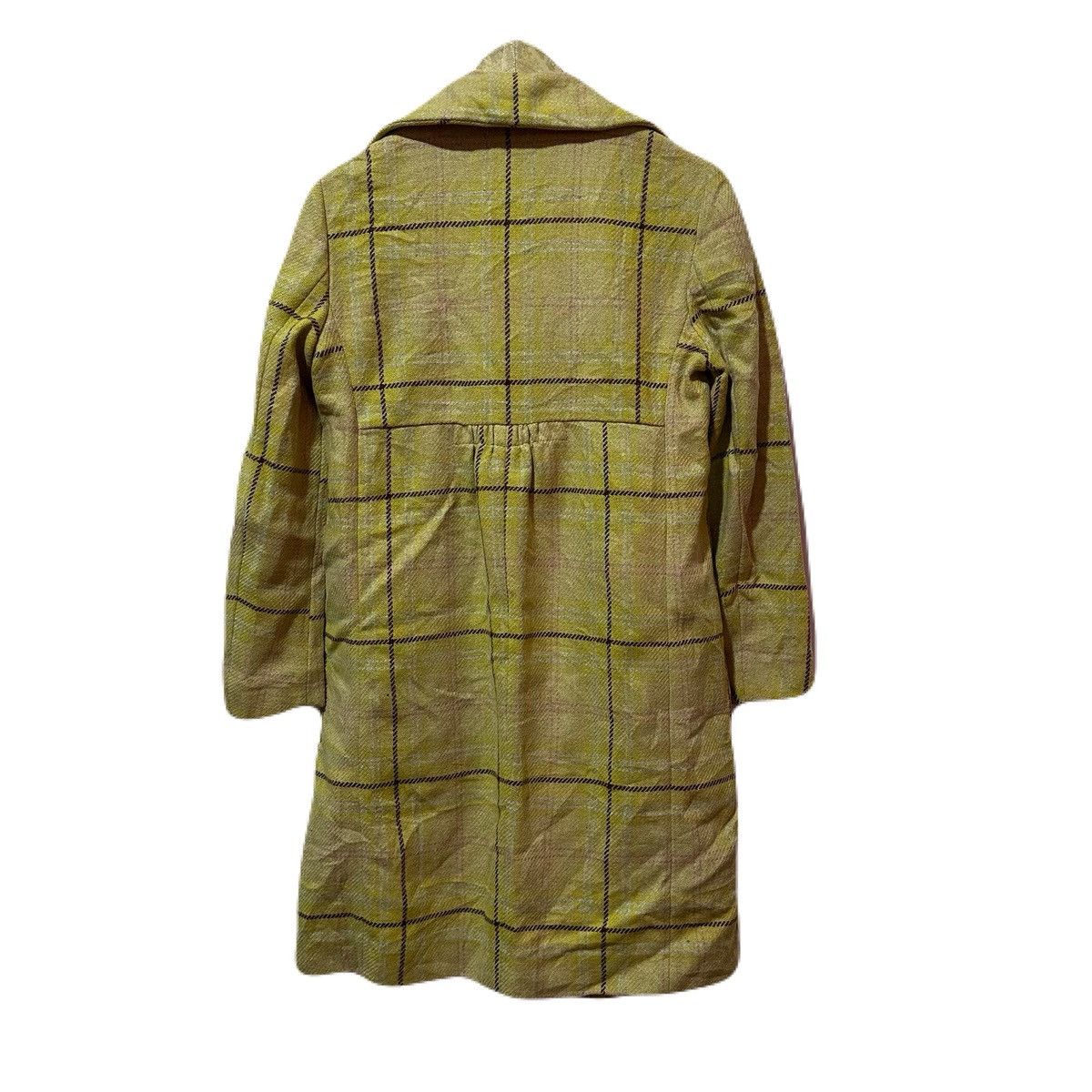 Marni MARNI Vintage Wool Check Coat Dress Italy 2000s Outerwear Size S / US 4 / IT 40 - 2 Thumbnail