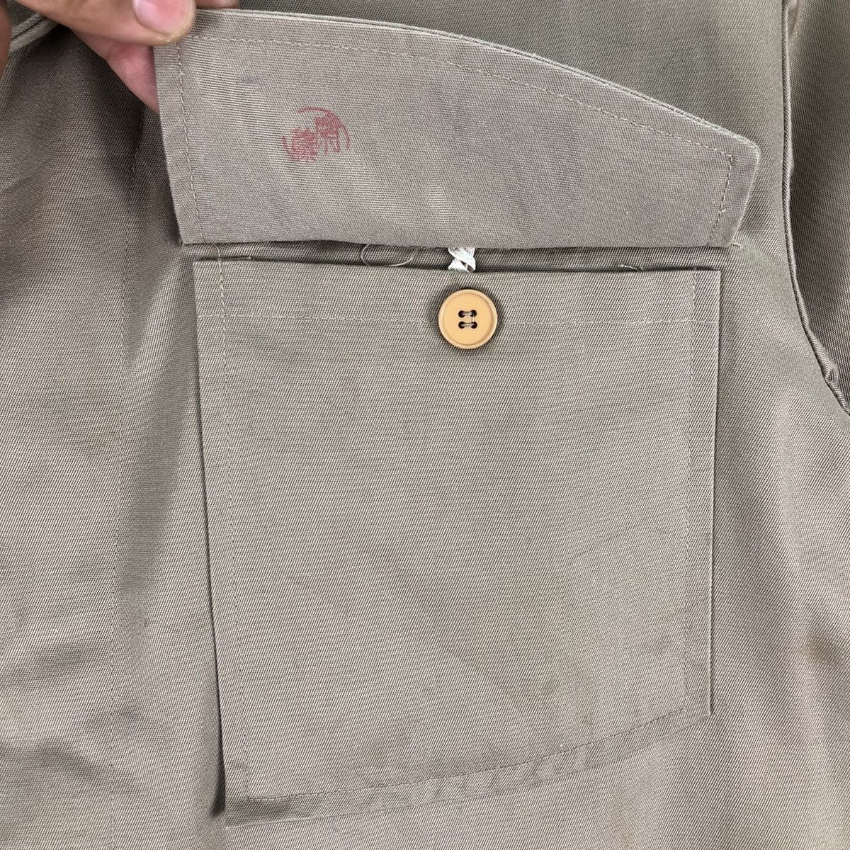 Vintage Vintage 80's Khaki Work Jacket Double Pocket Size US M / EU 48-50 / 2 - 8 Thumbnail
