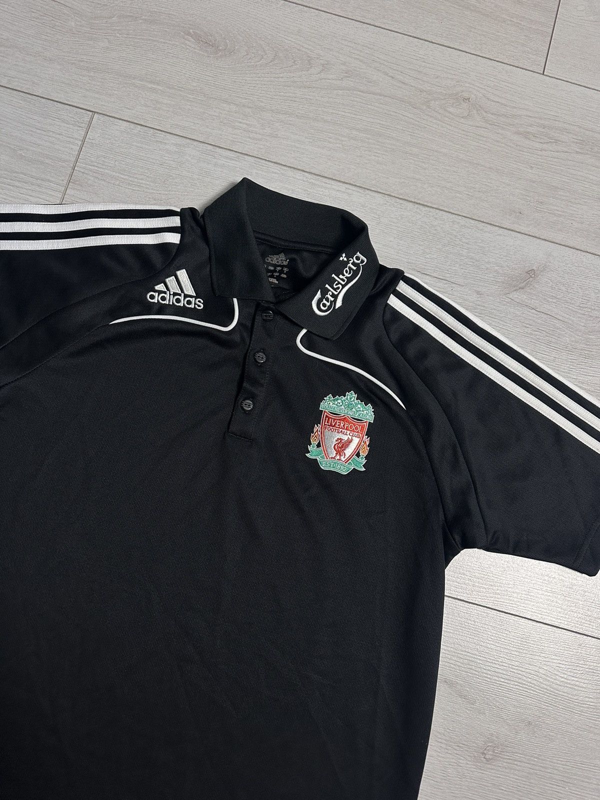 Adidas × Vintage Vintage adidas Liverpool black size S rare Carlberg 2008 Size US S / EU 44-46 / 1 - 2 Thumbnail