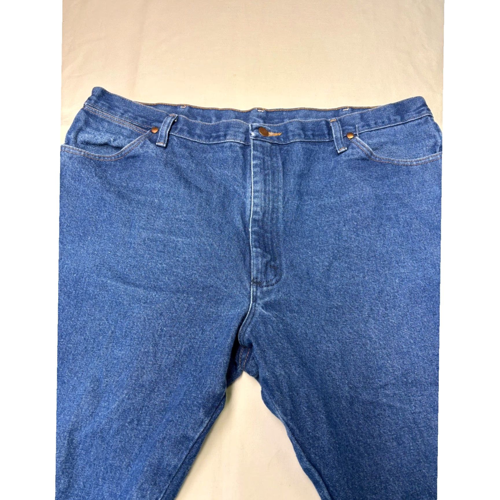 Wrangler Wrangler Jeans Mens 42x30 Blue Denim 13MWZ Cowboy Cut Original Fit Western Work Shirt? Size US 42 / EU 58 - 2 Thumbnail