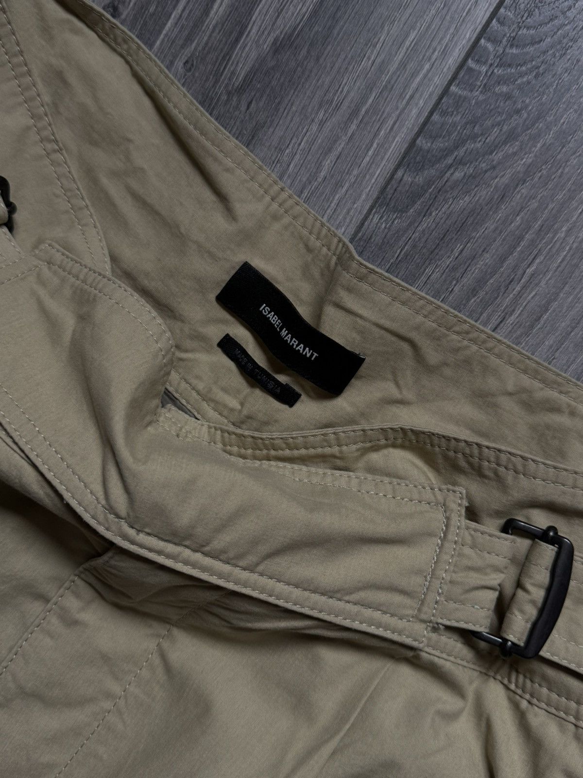 Isabel Marant Etoile Isabel Marant Etoile Belted Pants 38 in Beige Size 26" / US 2 / IT 38 - 6 Thumbnail