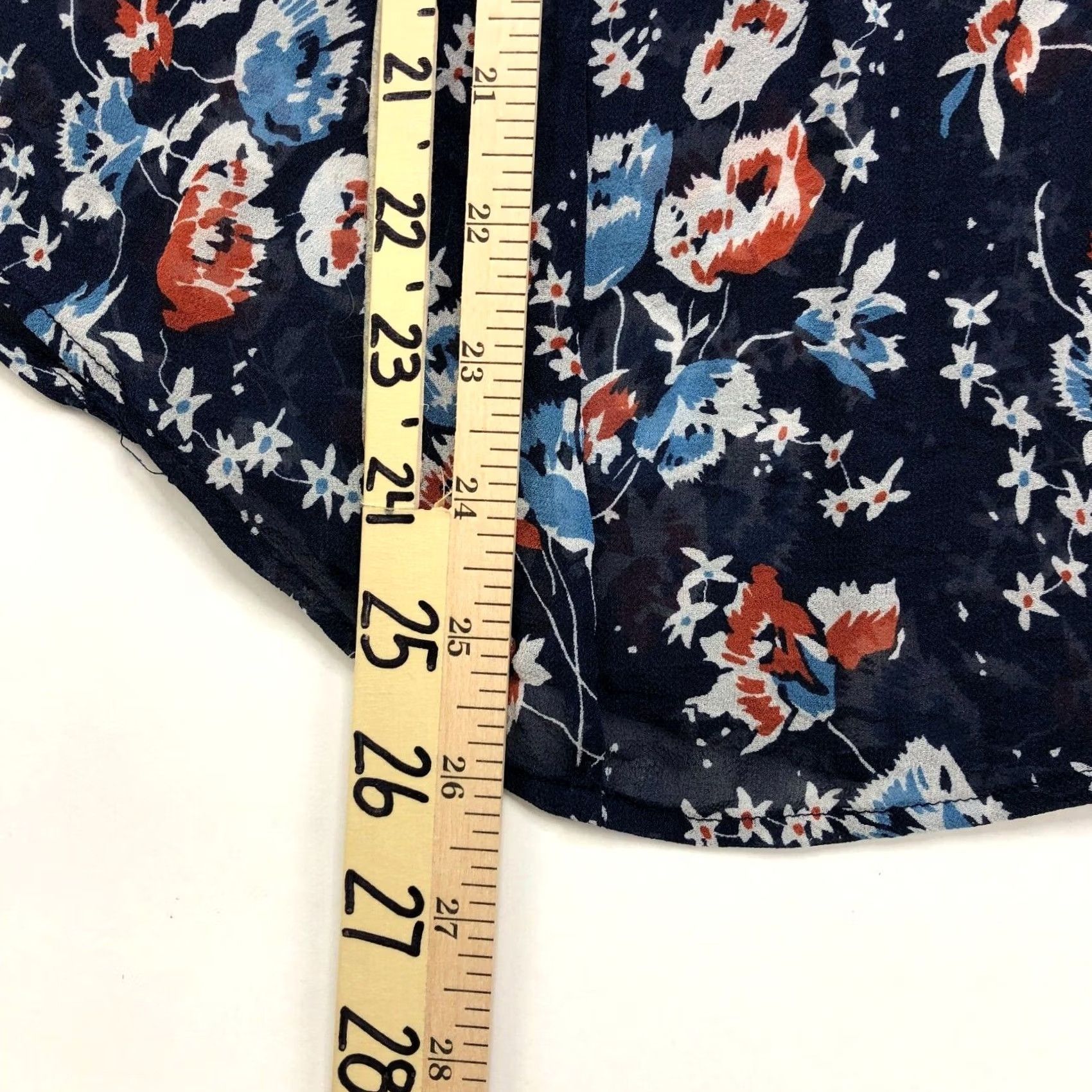 Joie Joie Blouse Womens Medium Floral Chiffon Peasant Sheer Pullover Size M / US 6-8 / IT 42-44 - 5 Thumbnail