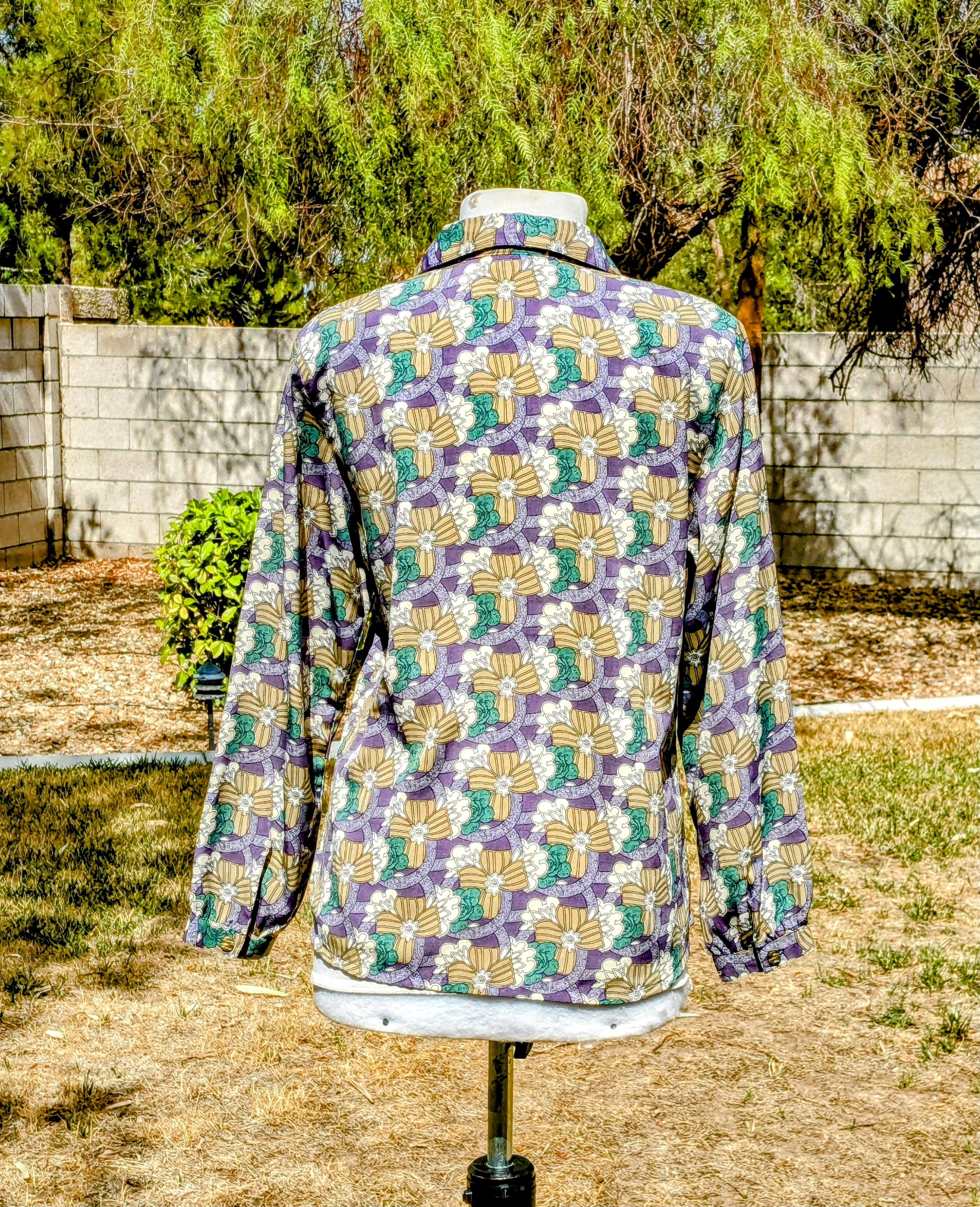 Other Sircon 1980s Vintage Floral Print Petite Blouse Shirt Top Size S / US 4 / IT 40 - 4 Thumbnail