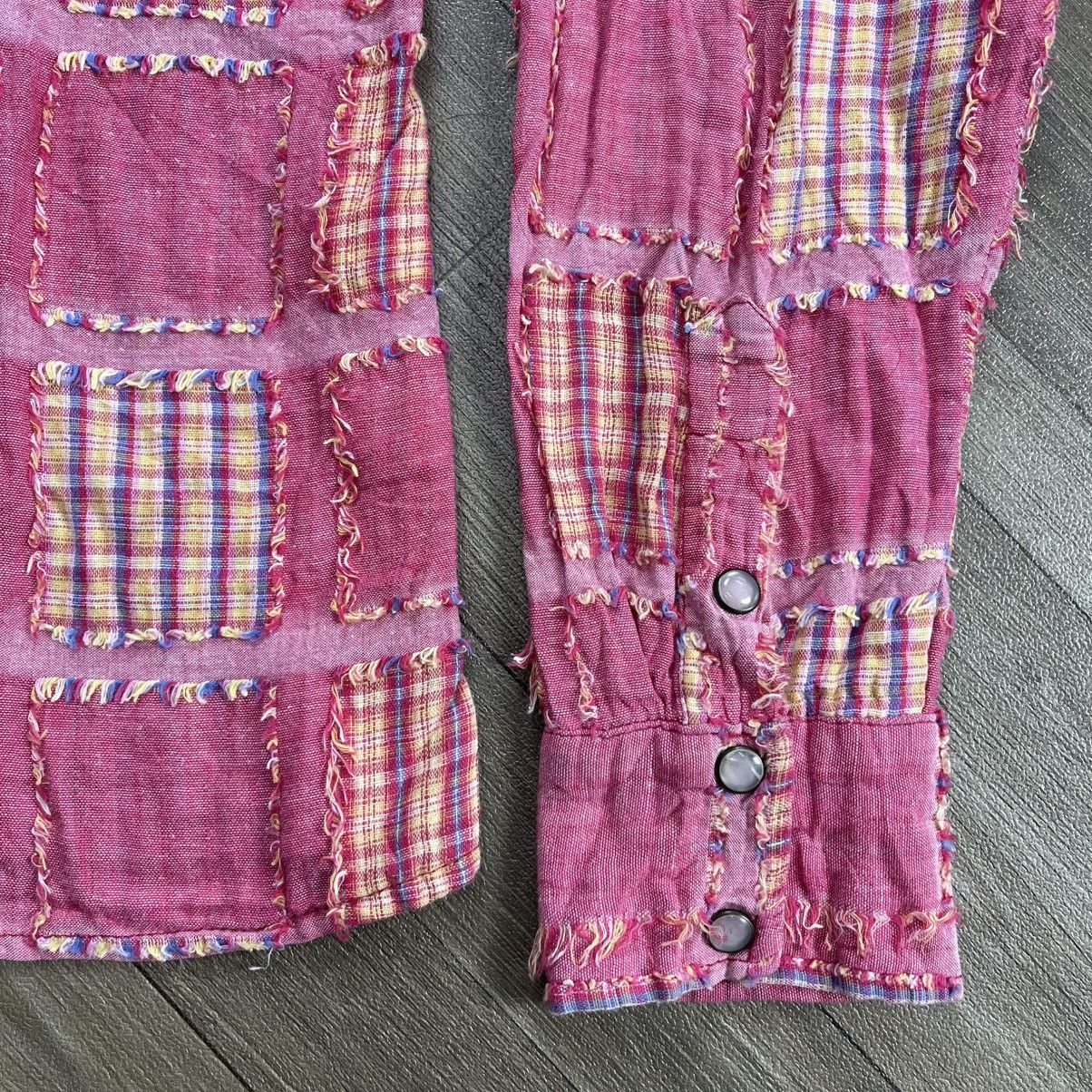 Beauty Beast 2000s Shinehill Patchwork Plaid Western Distressed Vtg Style Size US M / EU 48-50 / 2 - 12 Thumbnail