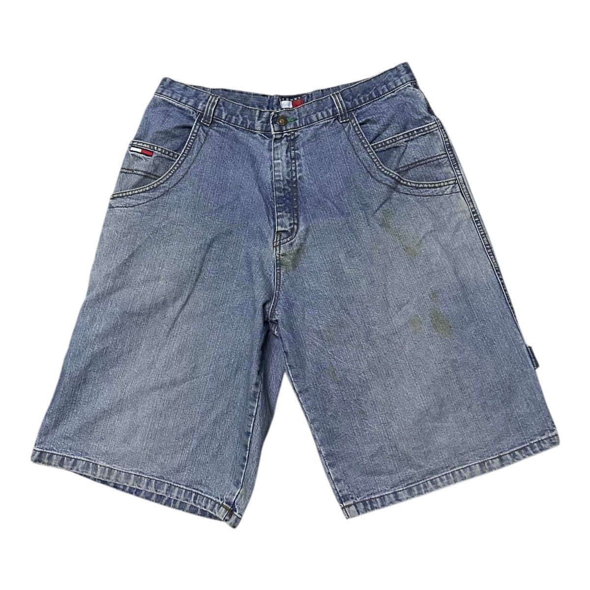 Tommy Hilfiger Vintage 90s Tommy hilfiger carpanter baggy denim short Size US 36 / EU 52 - 7 Thumbnail