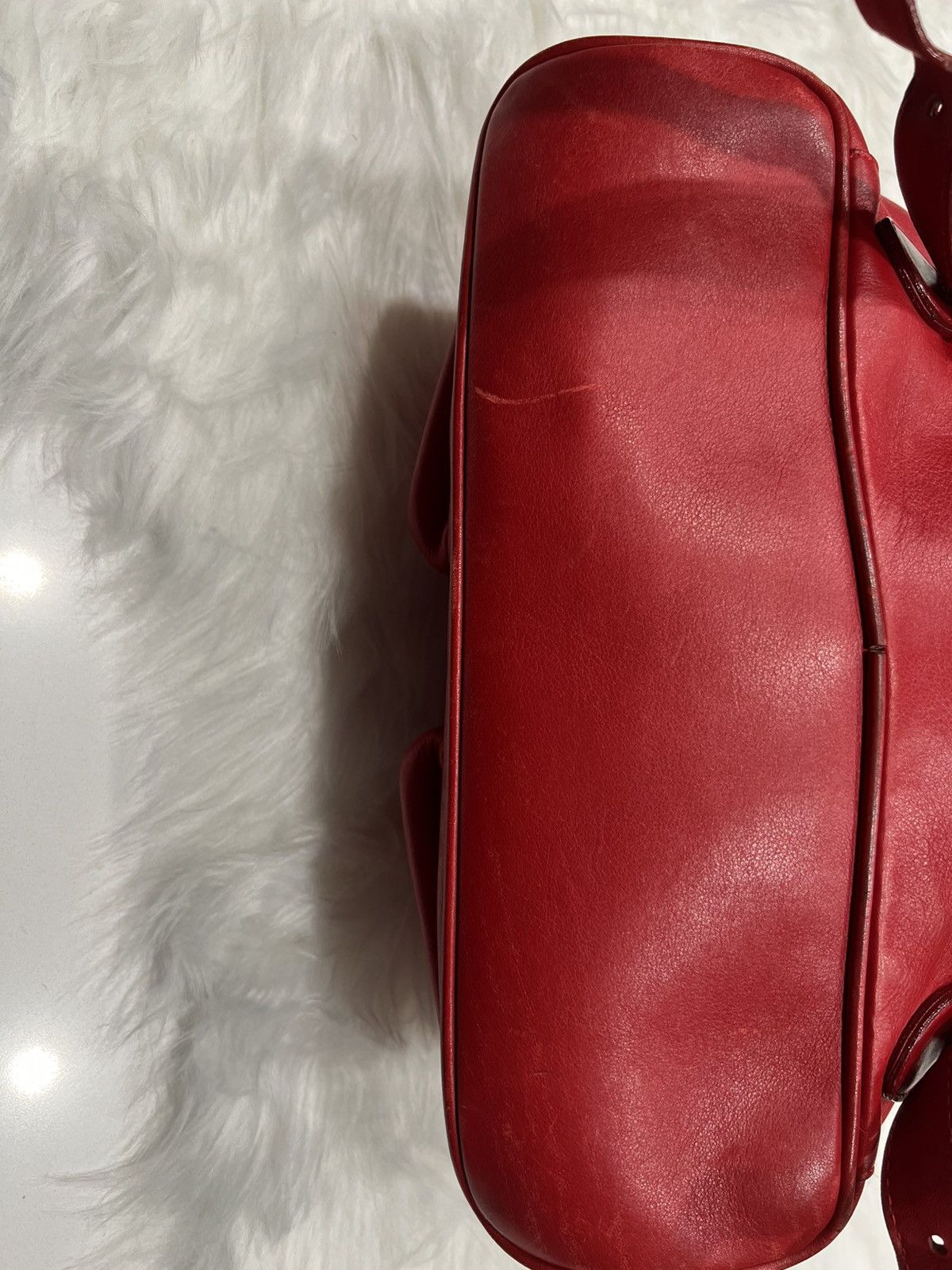 Gucci Vintage Gucci Red Bamboo Backpack – Y2K Tom Ford Era Size ONE SIZE - 4 Thumbnail