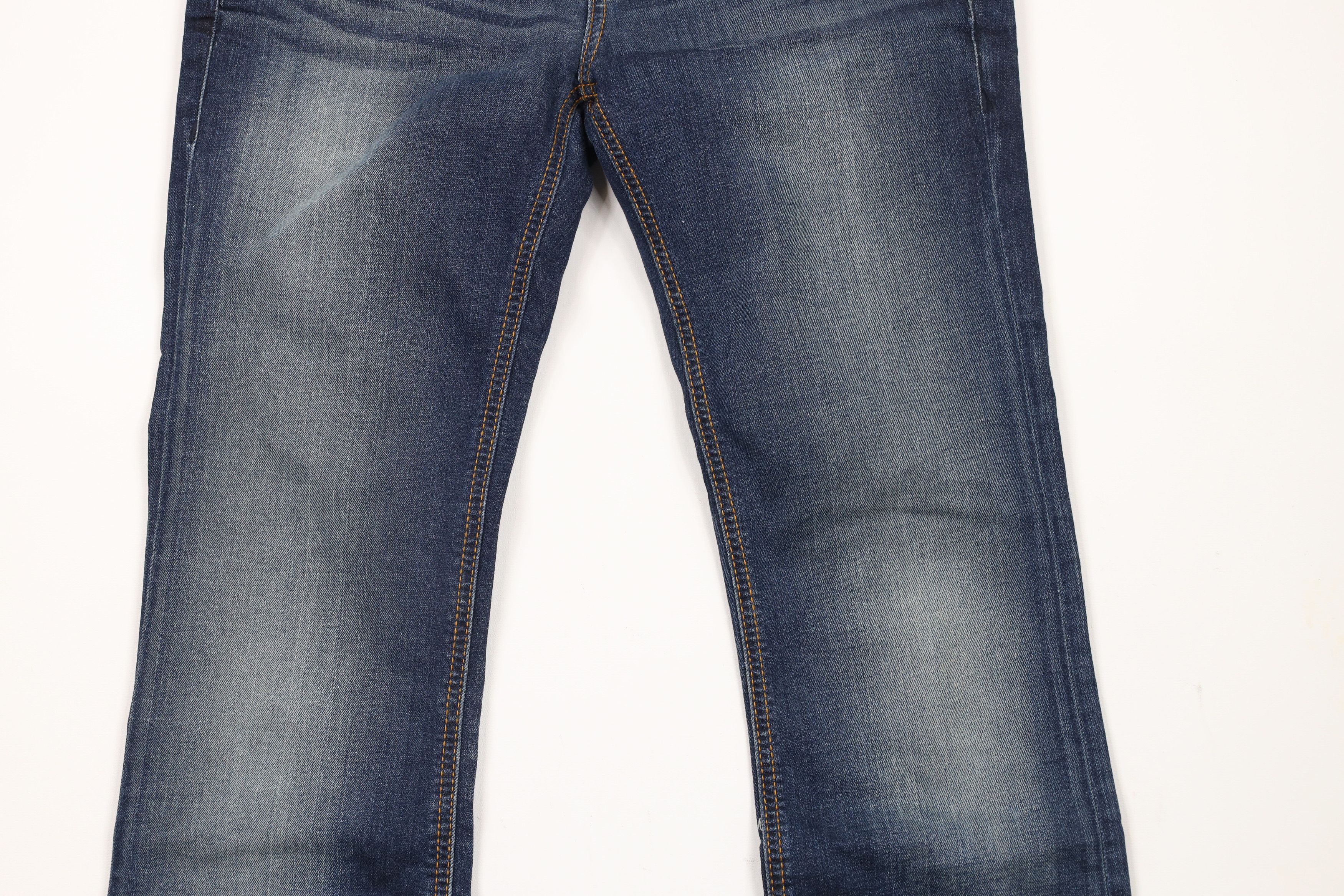 BKE × Vintage Buckle BKE Thick Stitch Stretch Flared Denim Jeans Blue Size 27" / US 4 / IT 40 - 3 Thumbnail