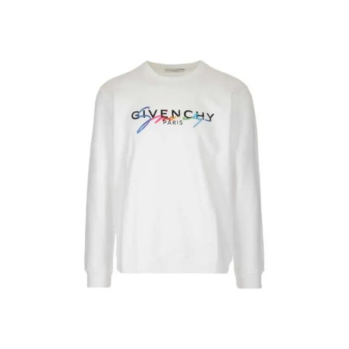 Givenchy Givenchy Logo Round Neck Long-Sleeve Men's Sweatshirt Size US XL / EU 56 / 4 - 1 Thumbnail