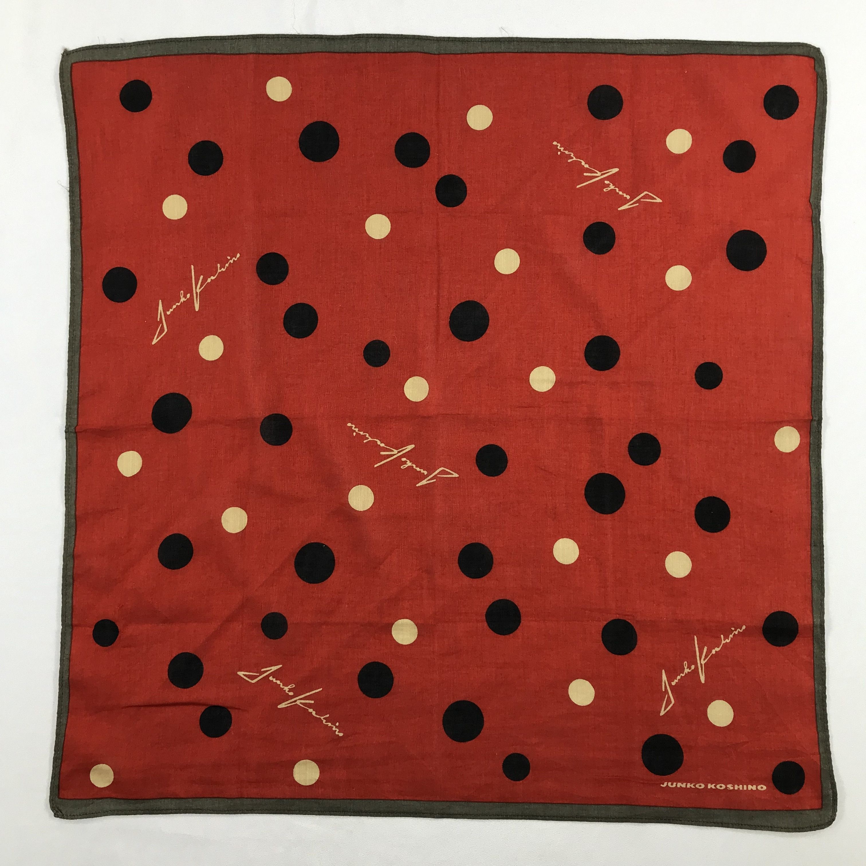 Mr. Junko × Vintage Junko Koshino Bandana / Handkerchief / Neckerchief - S2156 Size ONE SIZE - 1 Thumbnail