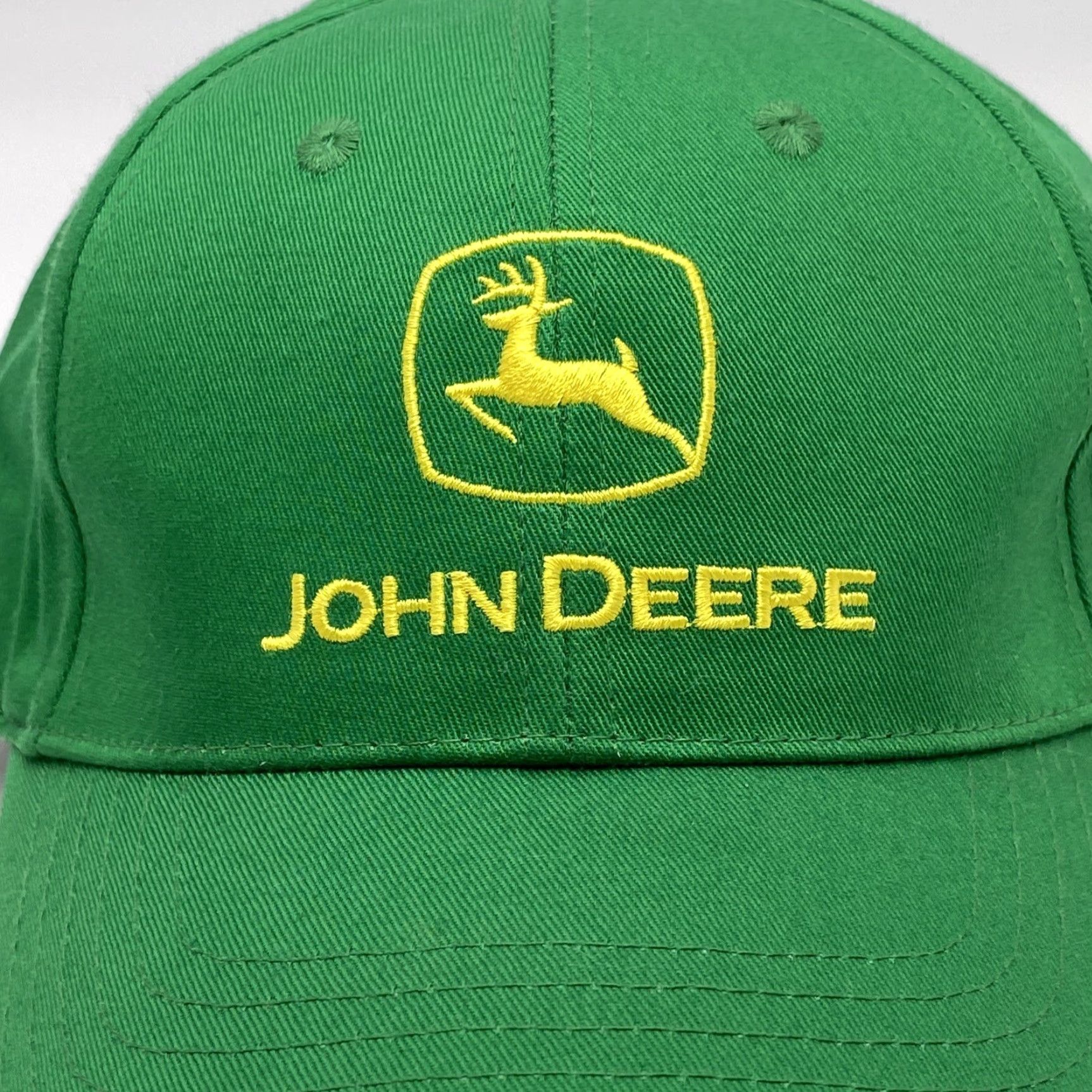 John Deere CARY FRANCIS JOHN DEERE LOGO BASEBALL CAP HAT ADJUSTABLE GREEN FARMING TRACTOR MEN'S Size ONE SIZE - 2 Thumbnail