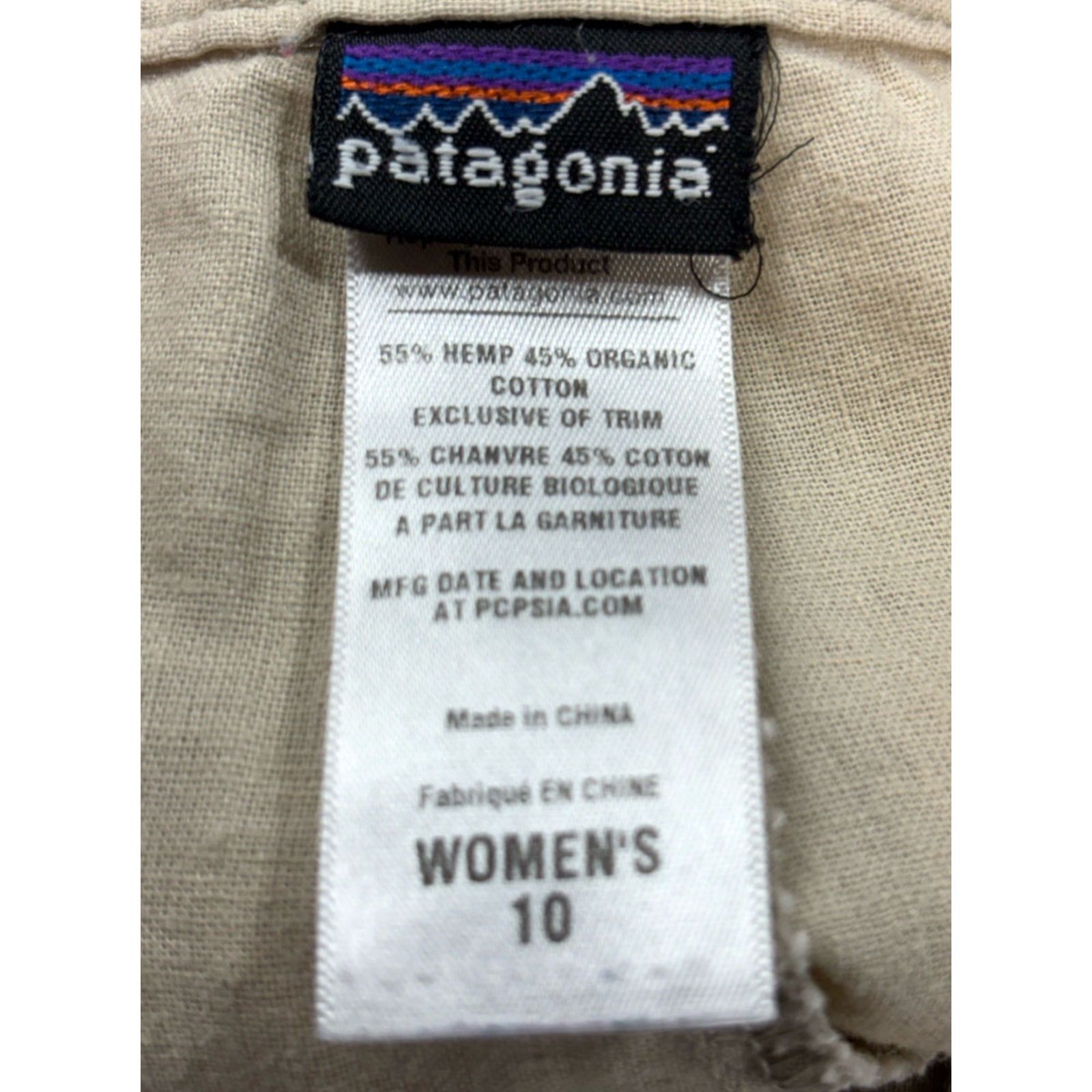 Patagonia Patagonia Island Hemp Shorts Womens 10 Organic Cotton Pumice Cuffed 5” Inseam Size 32" / US 10 / IT 46 - 5 Thumbnail