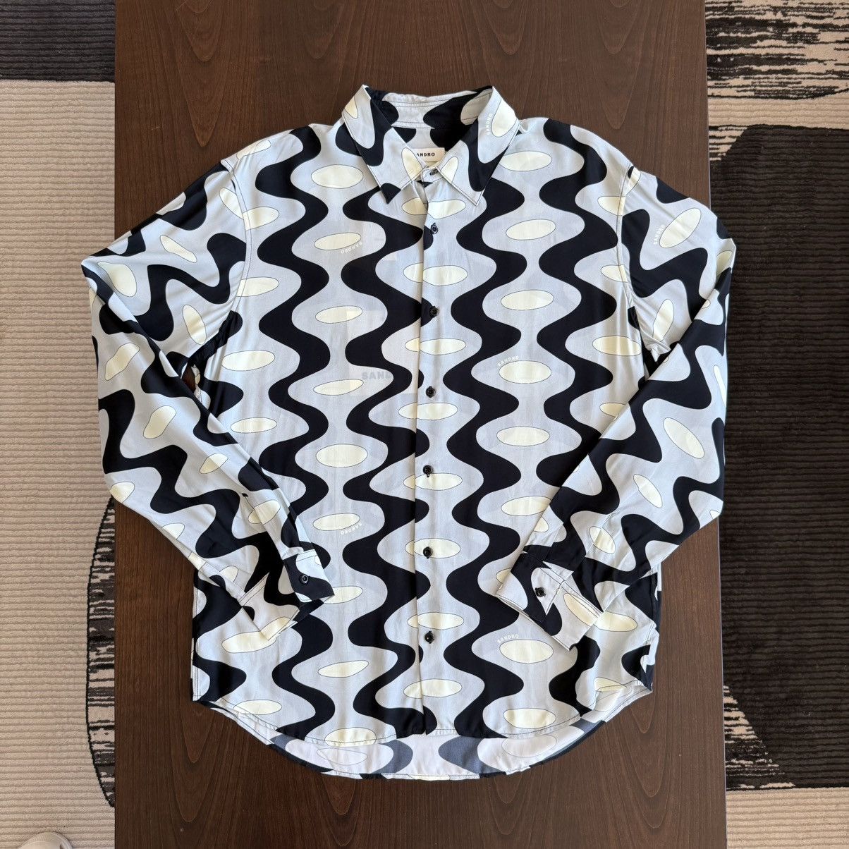 Sandro Sandro Print Shirt - Large Size US L / EU 52-54 / 3 - 1 Thumbnail