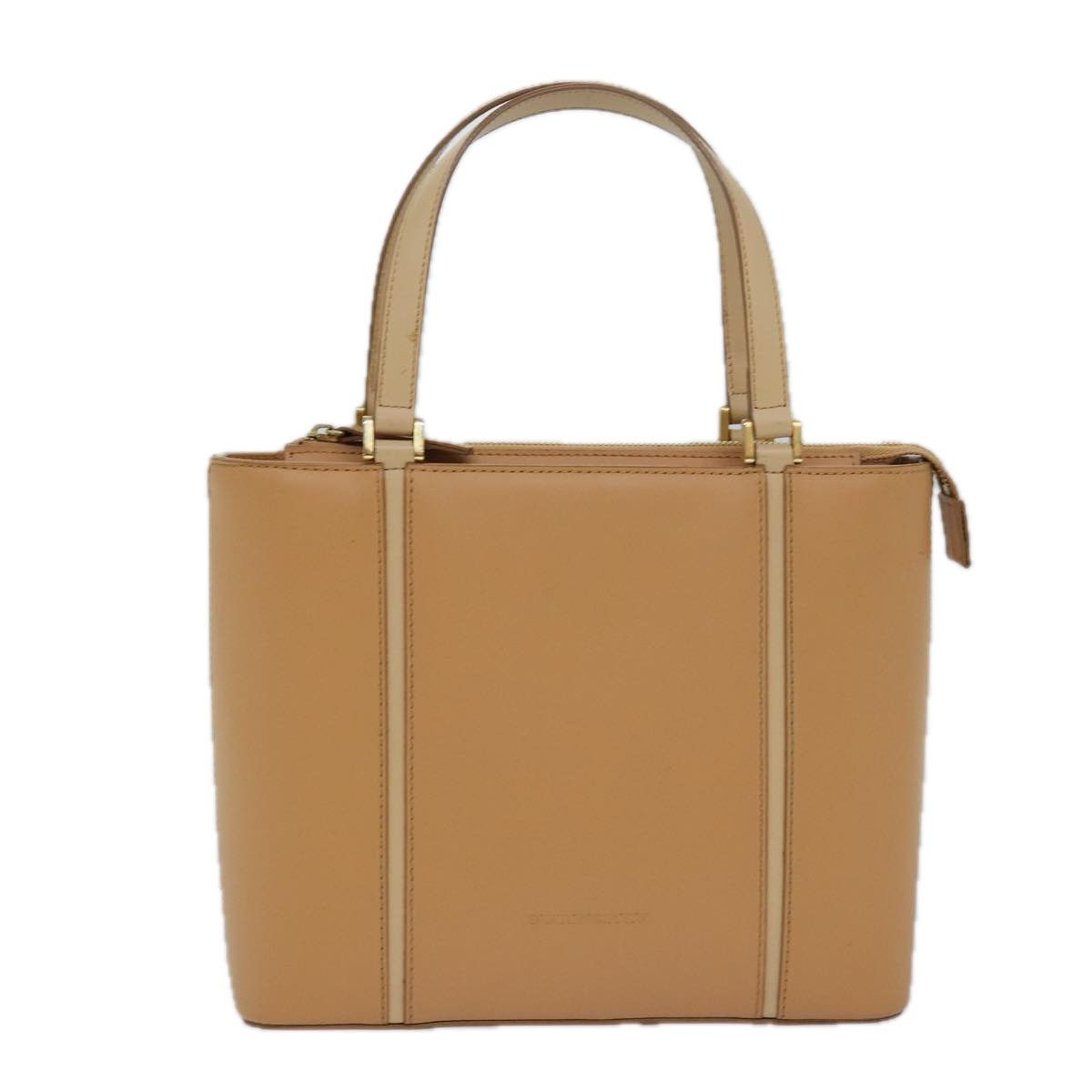 Burberry Beige Leather Handbag (Pre-Owned) Size ONE SIZE - 1 Thumbnail