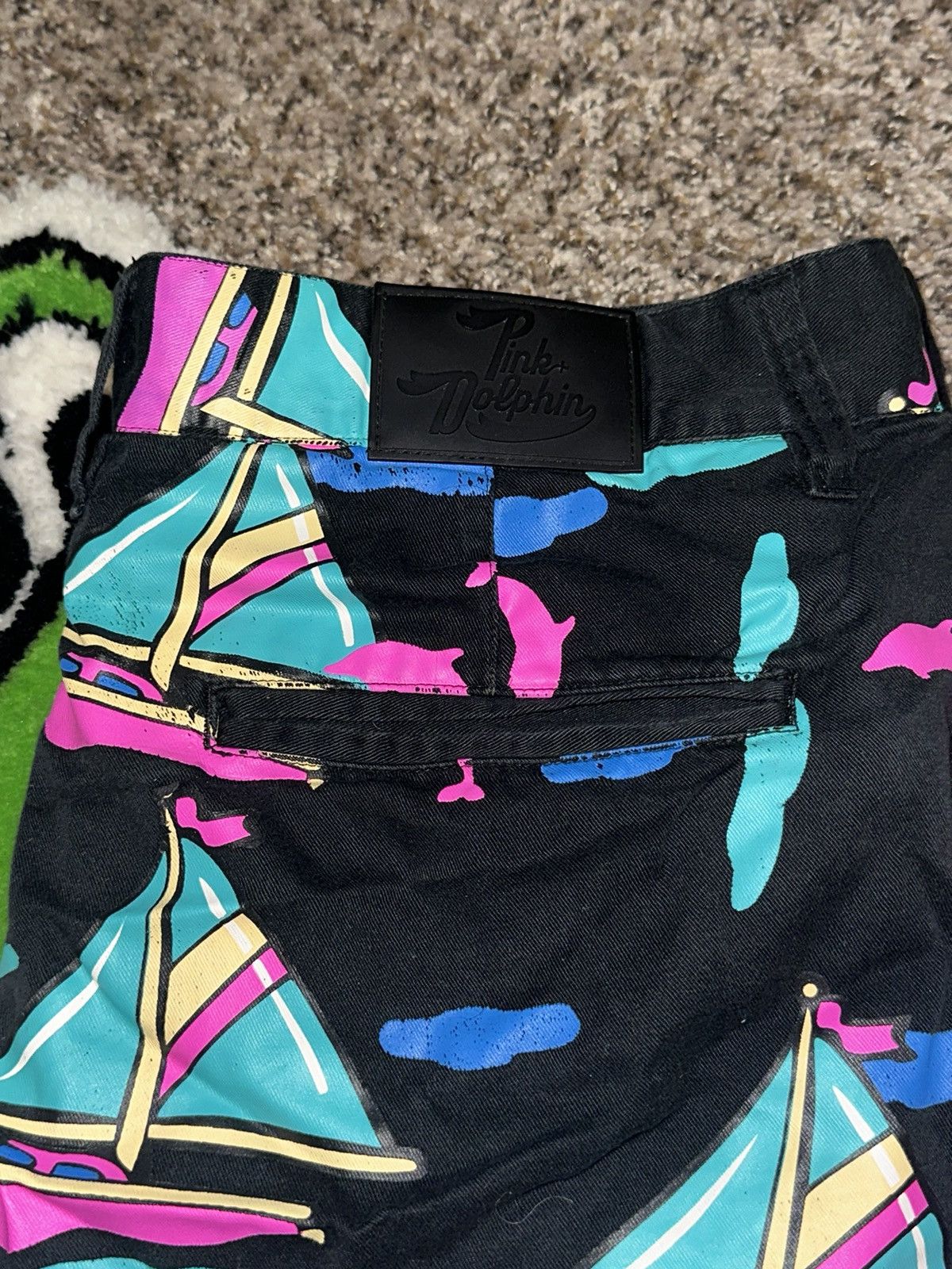 Designer × Pink Dolphin × Vintage pink dolphin shorts size 34 Size US 34 / EU 50 - 2 Thumbnail