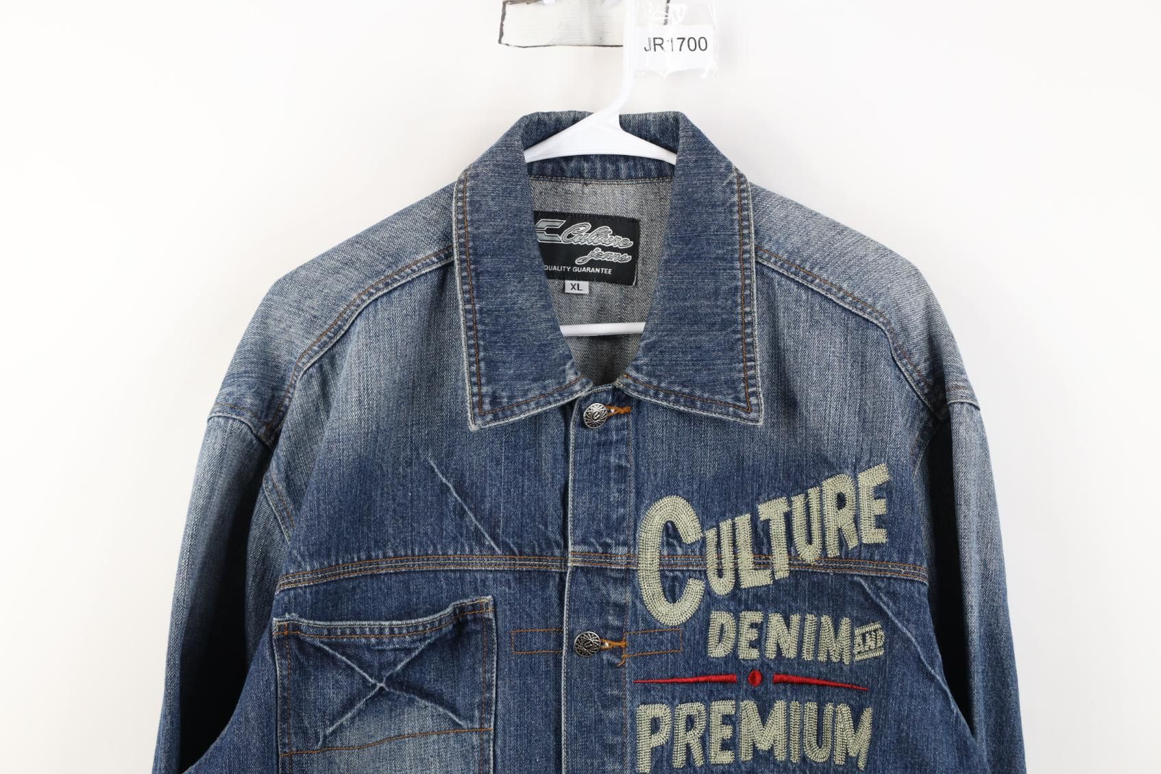 Vintage Vintage 90s Y2K Streetwear Denim Chore Trucker Jacket Size US XL / EU 56 / 4 - 2 Thumbnail
