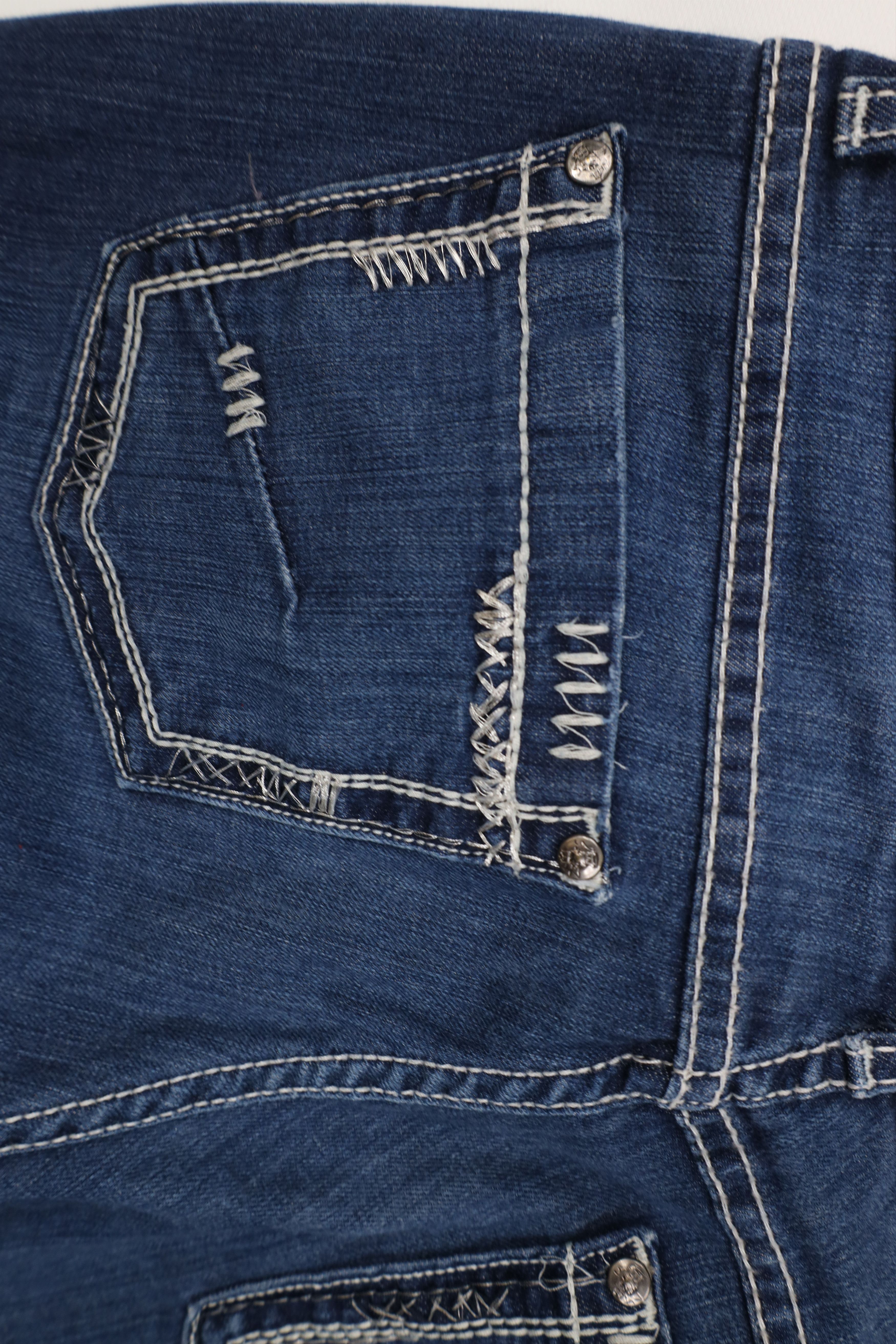Vintage Y2K Buckle BKE Stretch Flared Bootcut Denim Jeans Blue Size 32" / US 10 / IT 46 - 13 Thumbnail