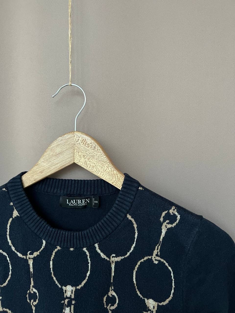 Lauren Ralph Lauren Ralph Lauren Black Label Chain Pattern Sweater Womens Size M Size M / US 6-8 / IT 42-44 - 6 Thumbnail