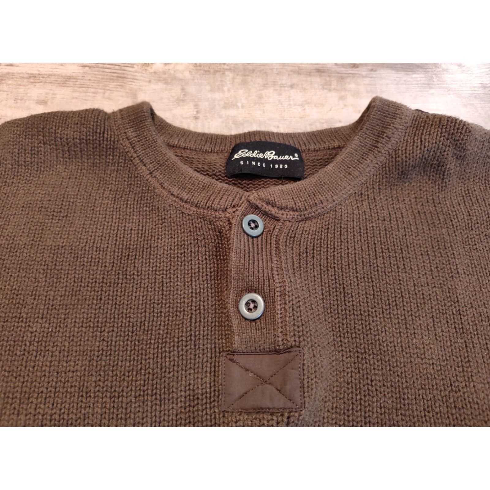 Eddie Bauer Eddie Bauer Pullover Sweater for Men, Large, Brown, Knit, Long Sleeve, Crew Neck, Hunting, Casual, with Arm Pocket Size US L / EU 52-54 / 3 - 2 Thumbnail