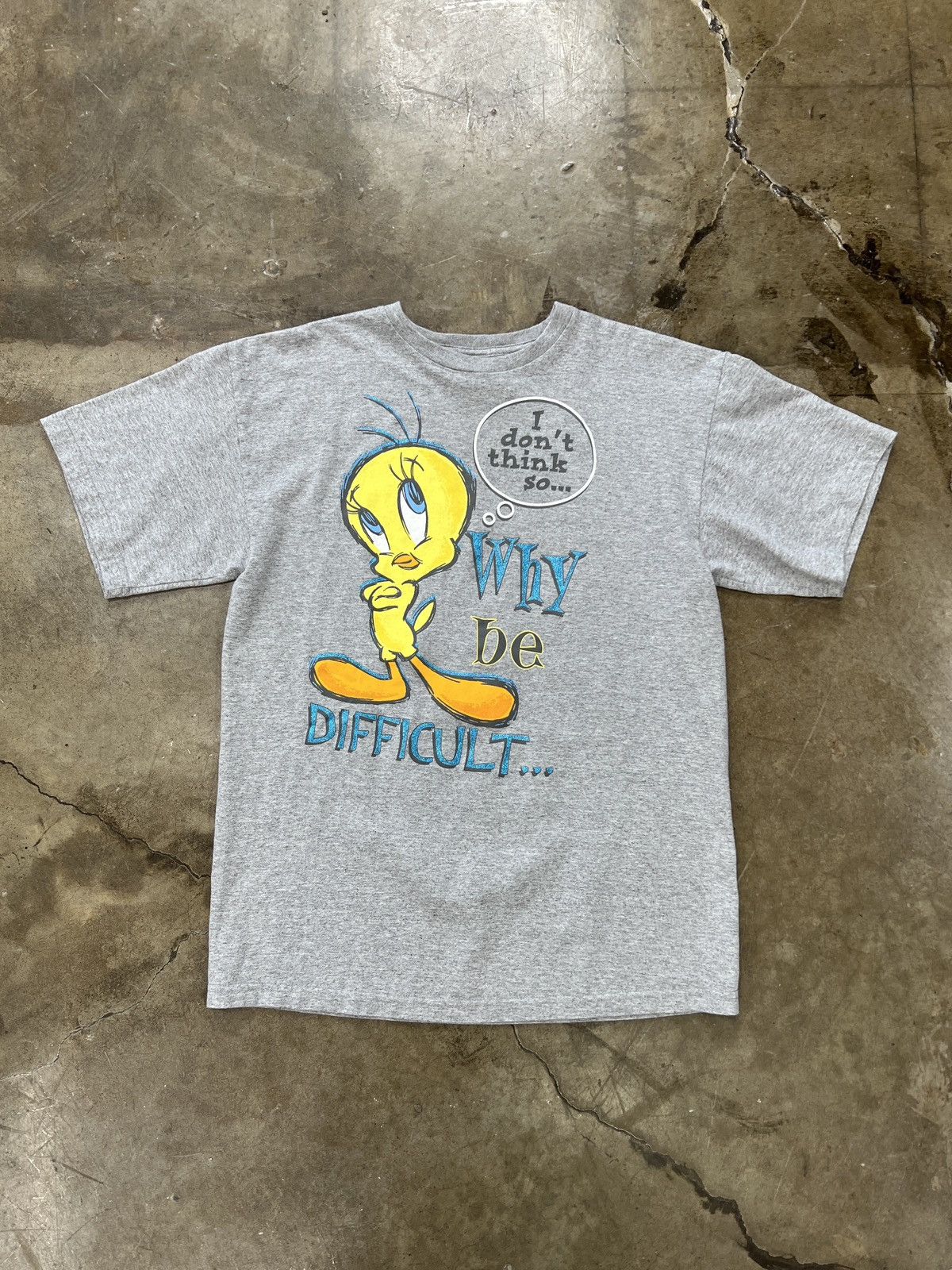 Vintage × Warner Bros Vintage Why Be Difficult Tweet Bird Looney Tunes Tee Large Size US L / EU 52-54 / 3 - 2 Thumbnail