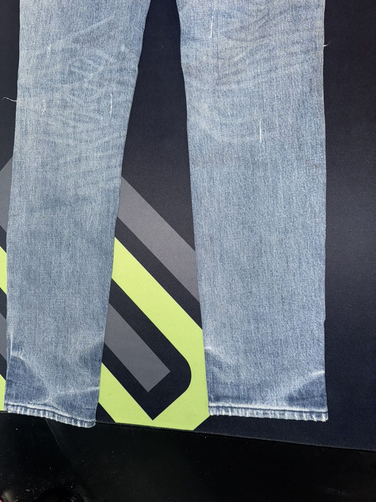 Vintage Men Blue Ripped Skinny Jeans Size US 30 / EU 46 - 16 Thumbnail