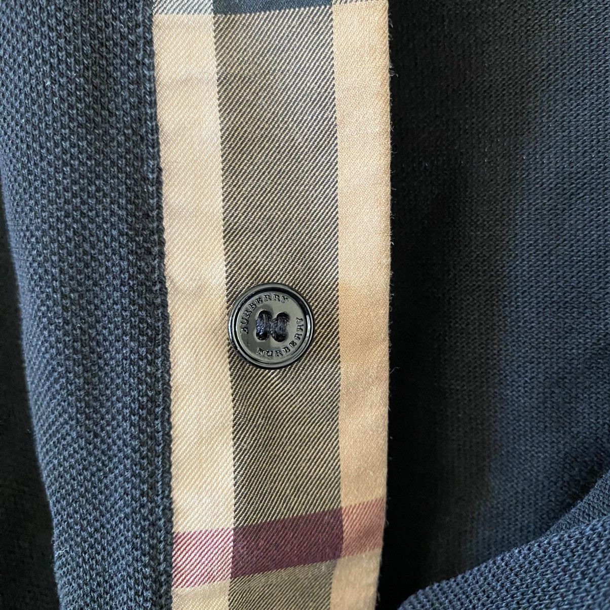 Burberry Vintage Burberry Polo Shirt Black Y2K Grunge Designer Size US XXL / EU 58 / 5 - 4 Thumbnail
