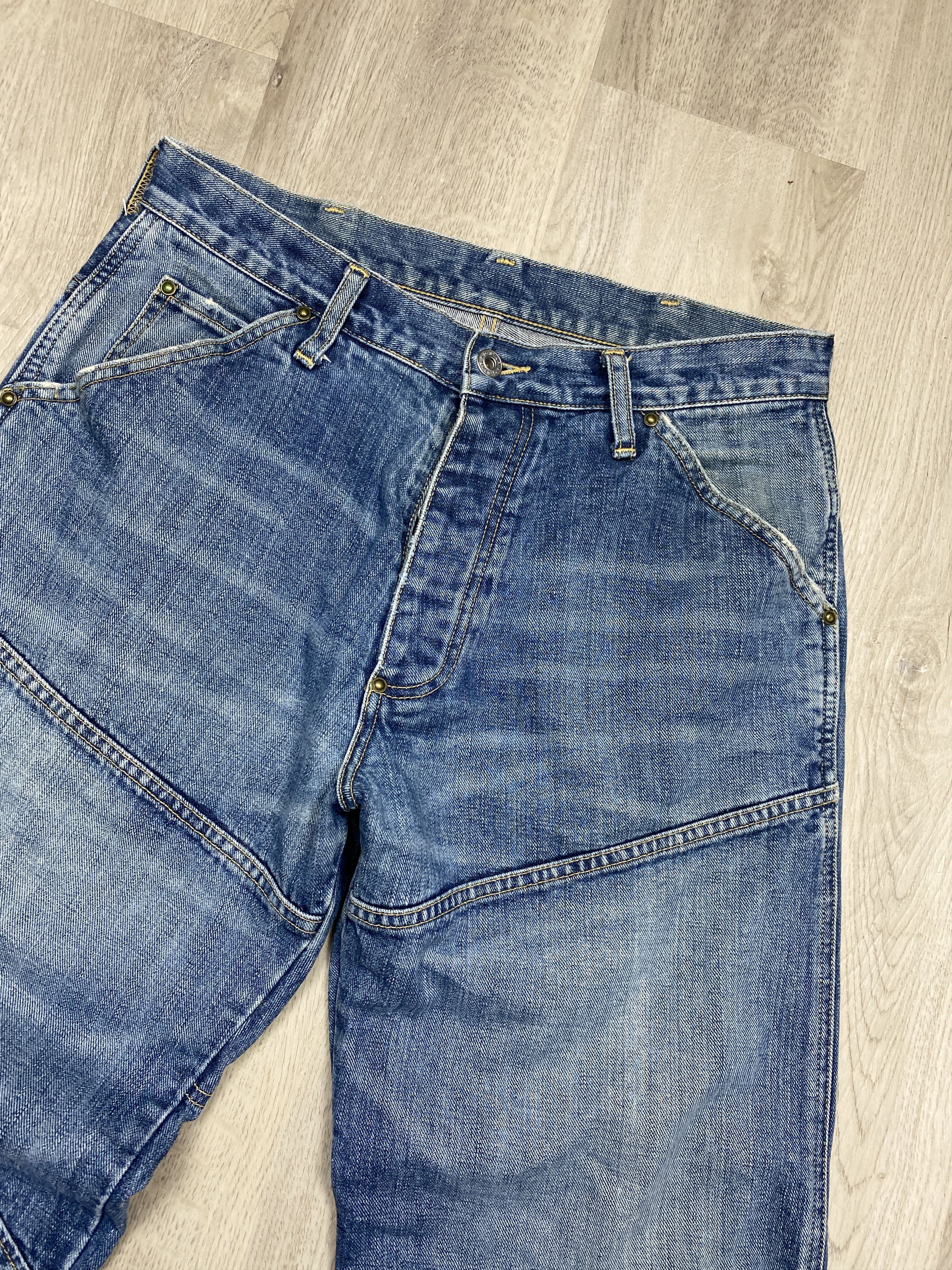 G-Star G Star Raw Vintage Mens Elwood Denim Pants Jeans Double Knee Size US 31 - 2 Thumbnail