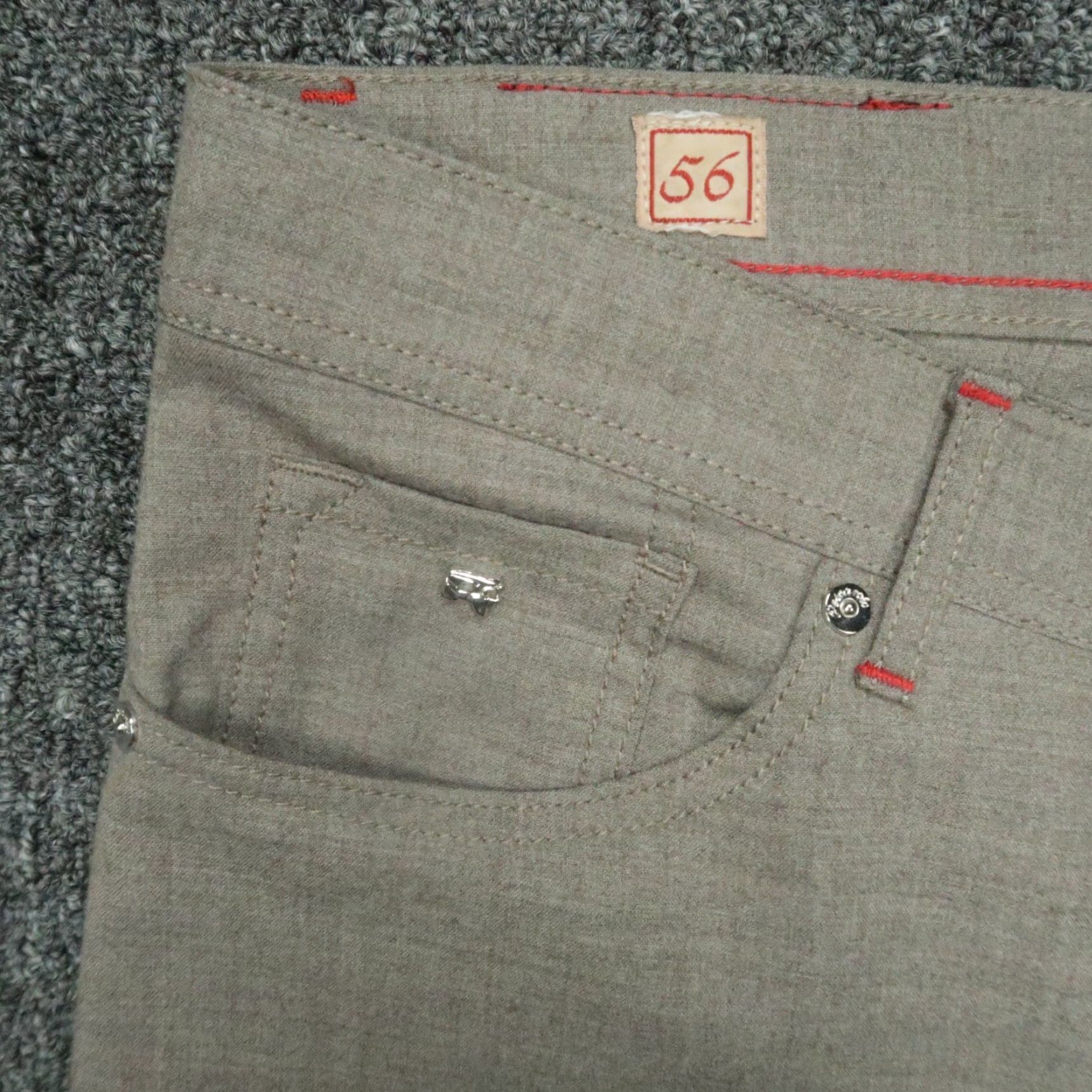 Vintage Marco Pescarolo Pants Men 40 Brown 5 Pocket Nerano M18 Cashmere Trouser 40x30 Size US 40 / EU 56 - 3 Thumbnail