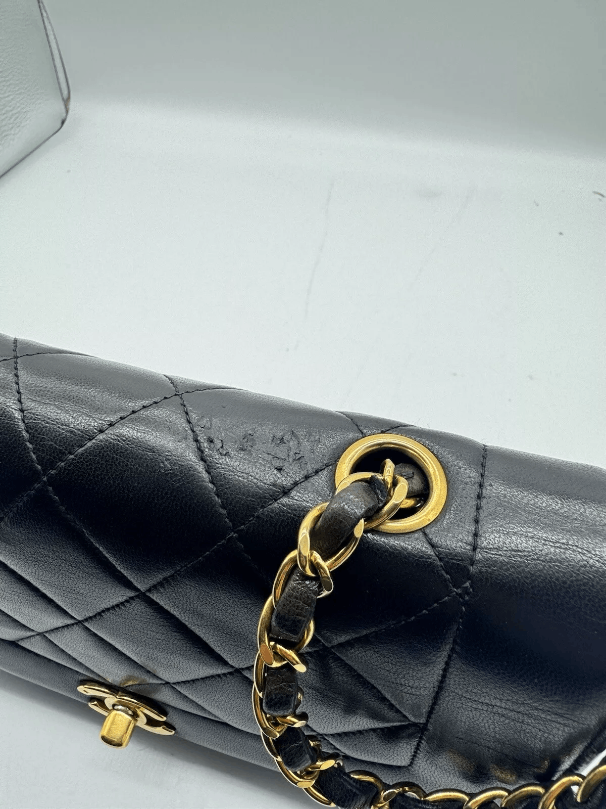 Chanel Chanel Black vintage lambskin small Diana flap bag Size ONE SIZE - 7 Thumbnail