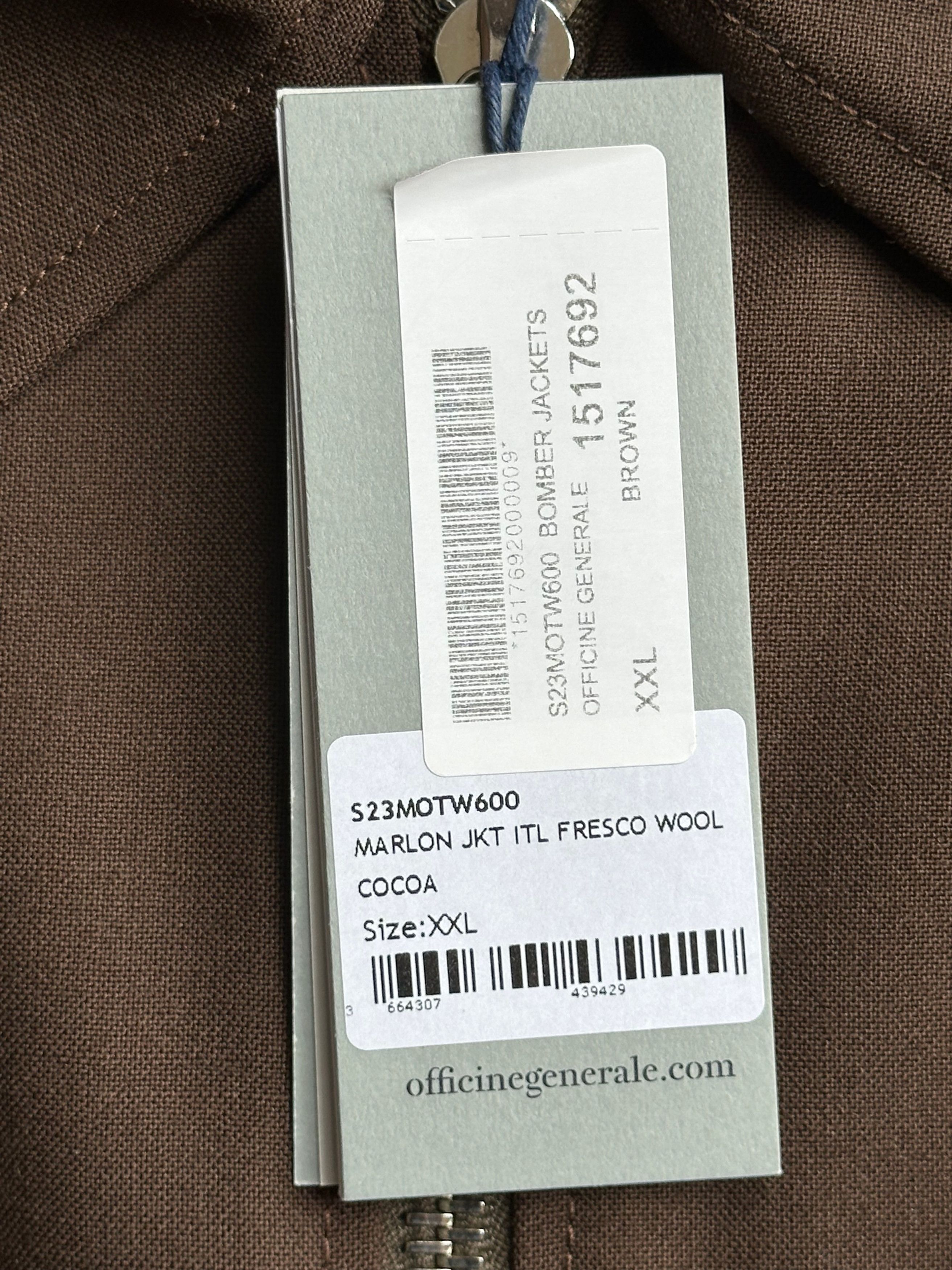 Officine Generale Officine Générale Marlow Wool Jacket - Cocoa - XXL (NWT) Size US XXL / EU 58 / 5 - 3 Thumbnail