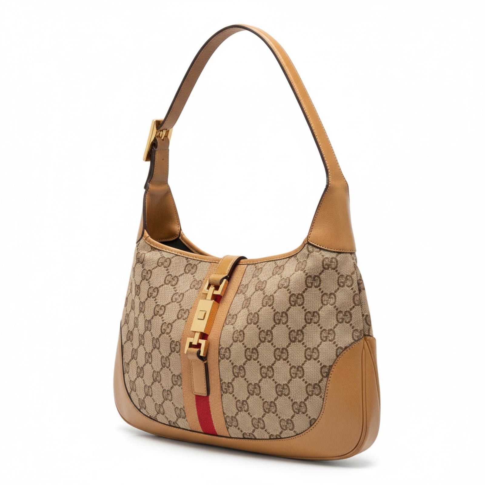 Gucci Gucci - Beige Canvas Shoulder Bag Leather Size ONE SIZE - 1 Thumbnail
