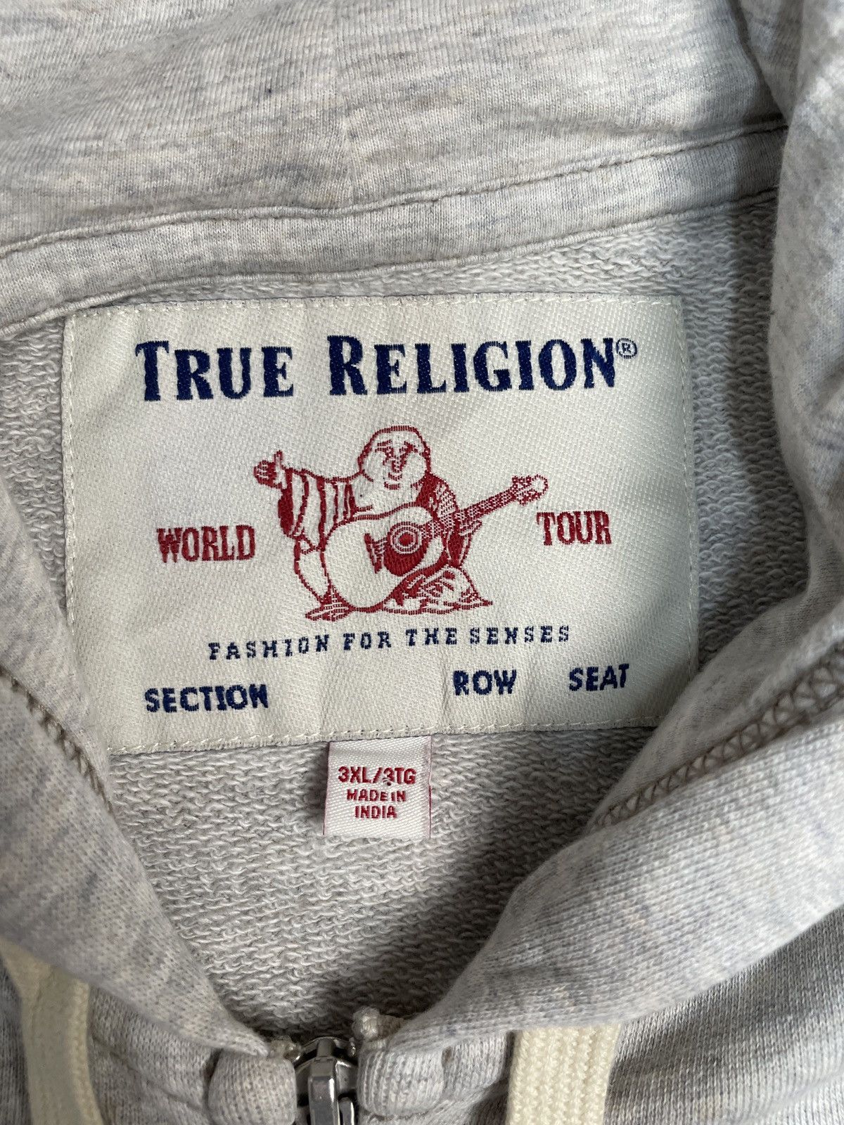 True Religion Vintage True Religion Y2K Avantgarde Zip Hoodie Size US XXL / EU 58 / 5 - 9 Thumbnail