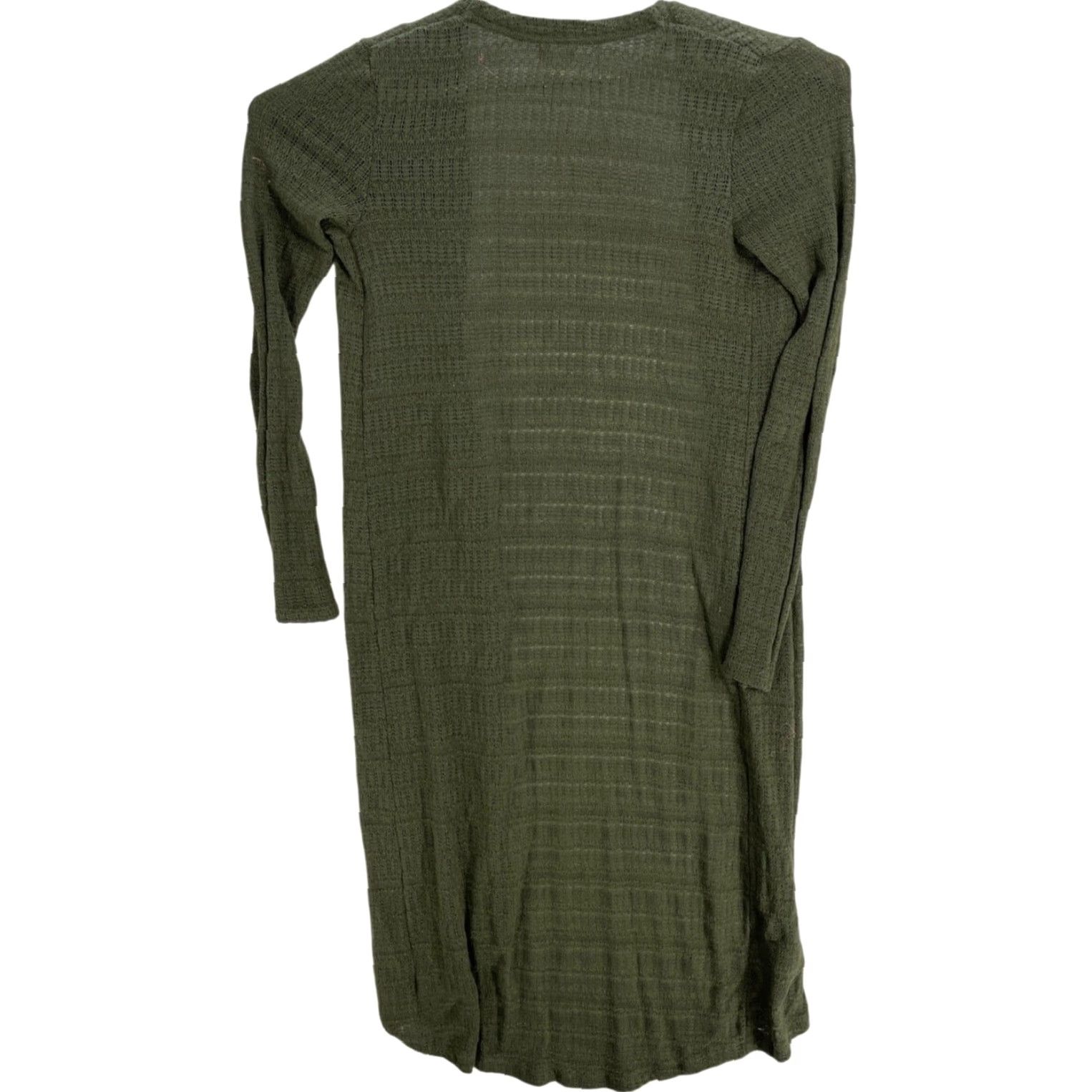 Mossimo Mossimo Duster Cardigan S Green Open-Knit Longline Boho Indie Casual Womens Sweater Size S / US 4 / IT 40 - 3 Thumbnail