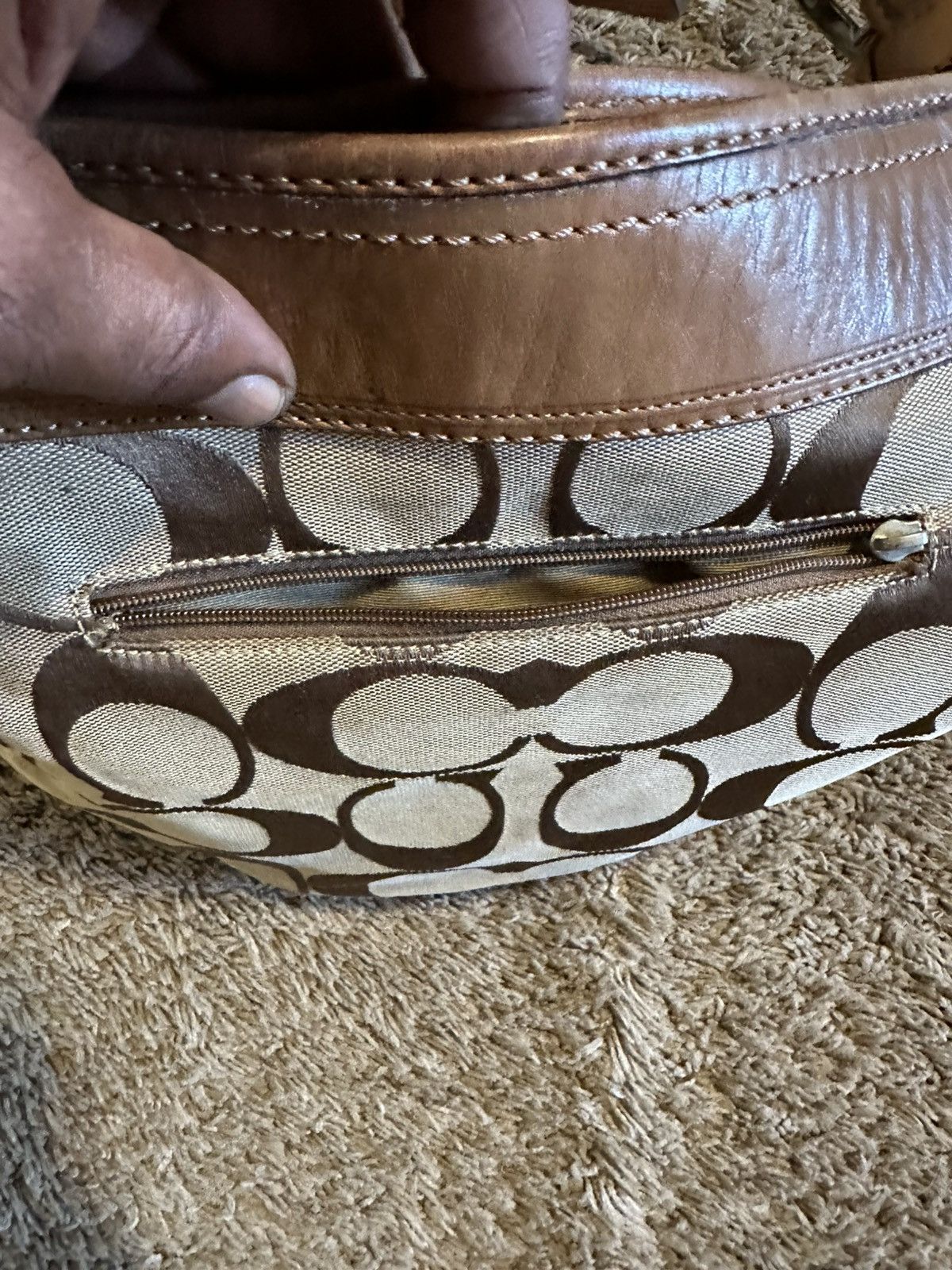 Coach Vintage Coach “triple brown” shoulder purse 00s Size ONE SIZE - 3 Thumbnail
