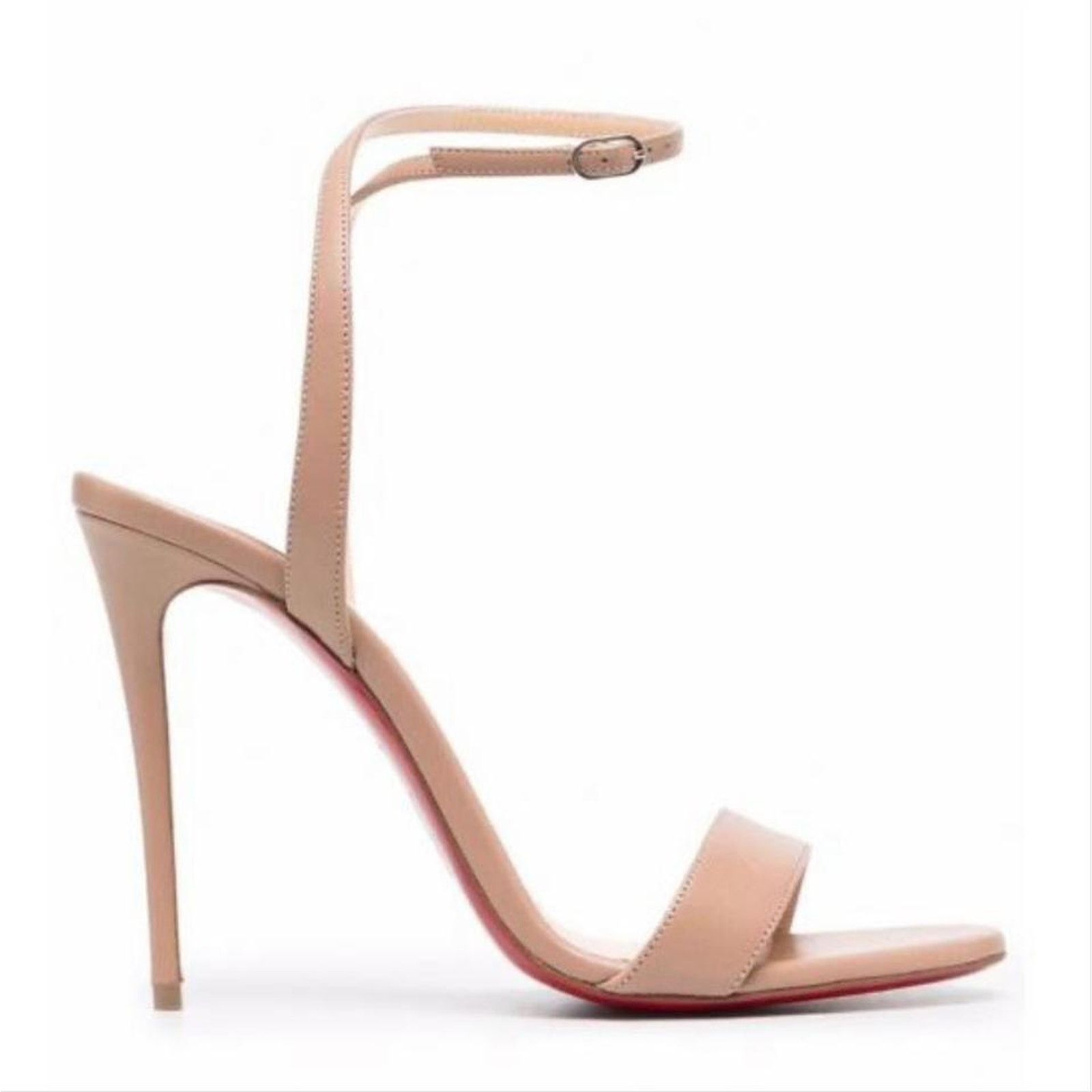 Christian Louboutin LoubiGirl 100 leather heels sandals Size US 8 / IT 38 - 1 Thumbnail