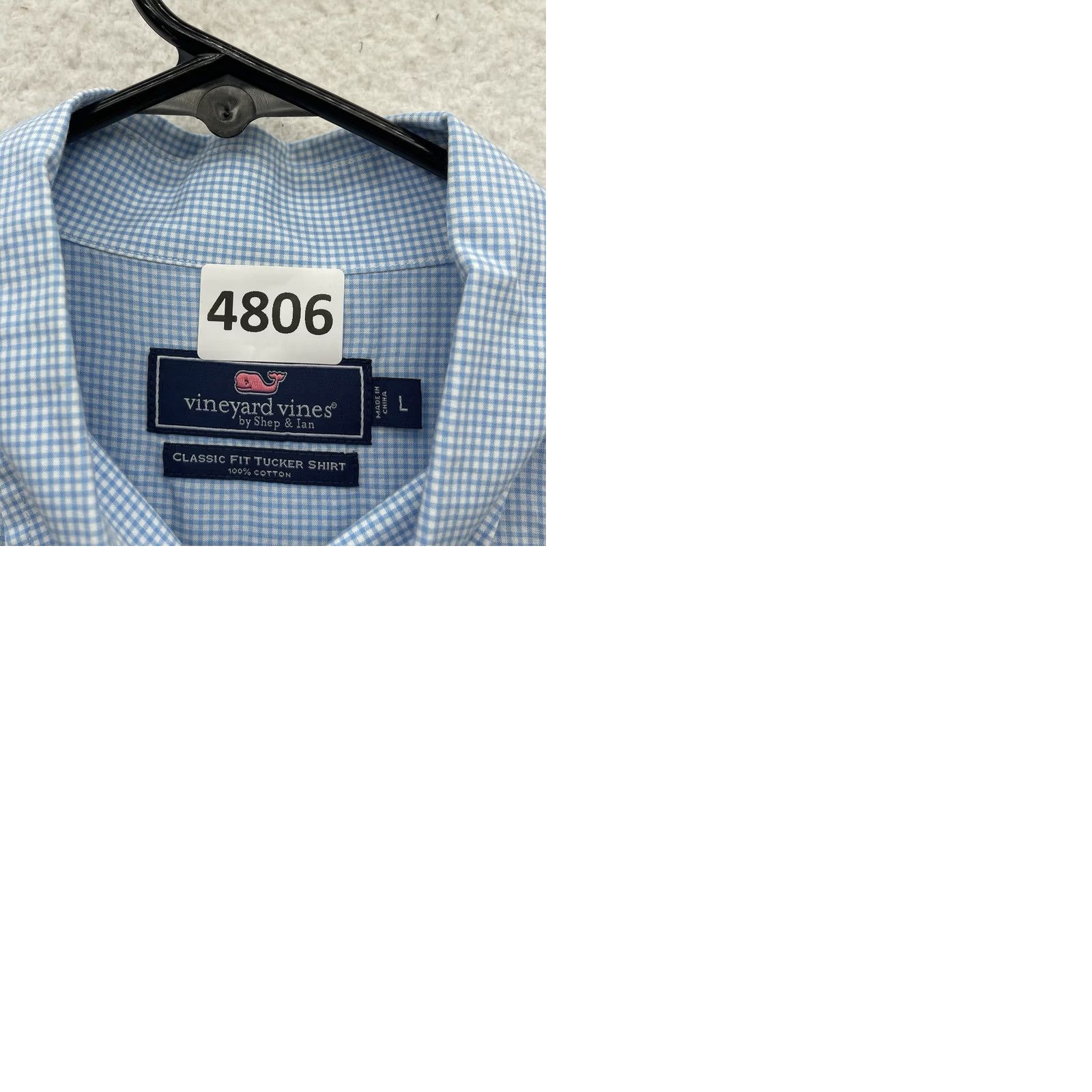 Vineyard Vines VINTAGE Vineyard Vines Tucker Shirt Mens Large L Classic Fit Blue White Gingham Check Size US L / EU 52-54 / 3 - 9 Thumbnail