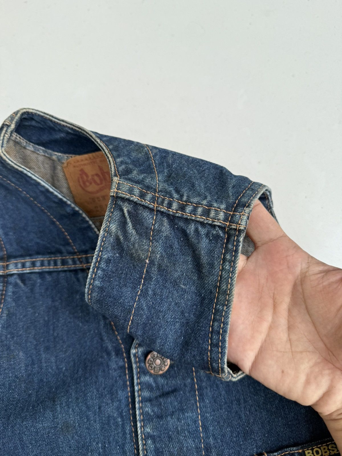 Vintage Vintage RARE 70s BOBSON Long Horn Toddler Denim Vest Size US XXS / EU 40 - 8 Thumbnail