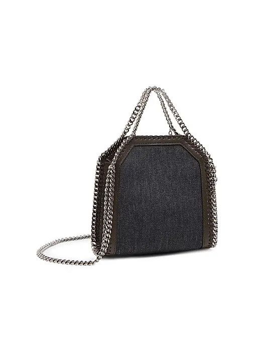 Stella McCartney os11x1225 Size: OS / Tiny Falabella Denim Shoulder Bag Blue Size ONE SIZE - 2 Thumbnail