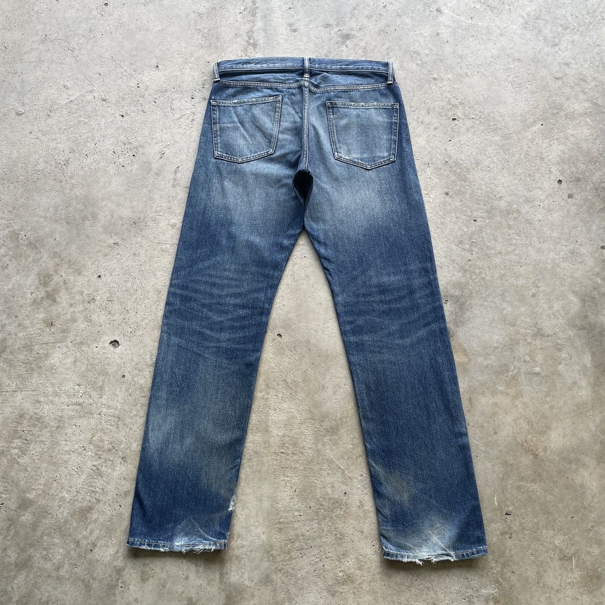 Japanese Brand W33x32 Vintage Japan Gu Jeans Distressed Faded Denim Pants Size US 33 - 10 Thumbnail