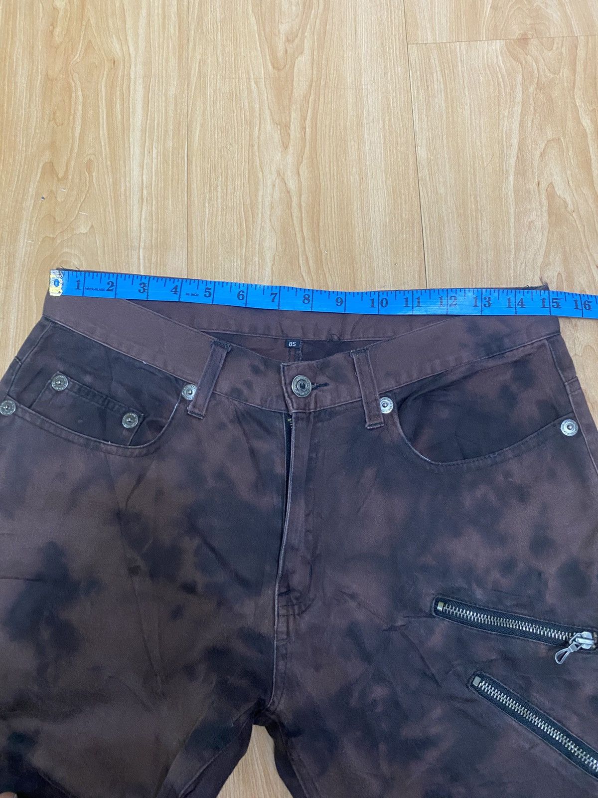 Japanese Brand Acid wash punk design Japanese brand very rare Size US 30 / EU 46 - 8 Thumbnail