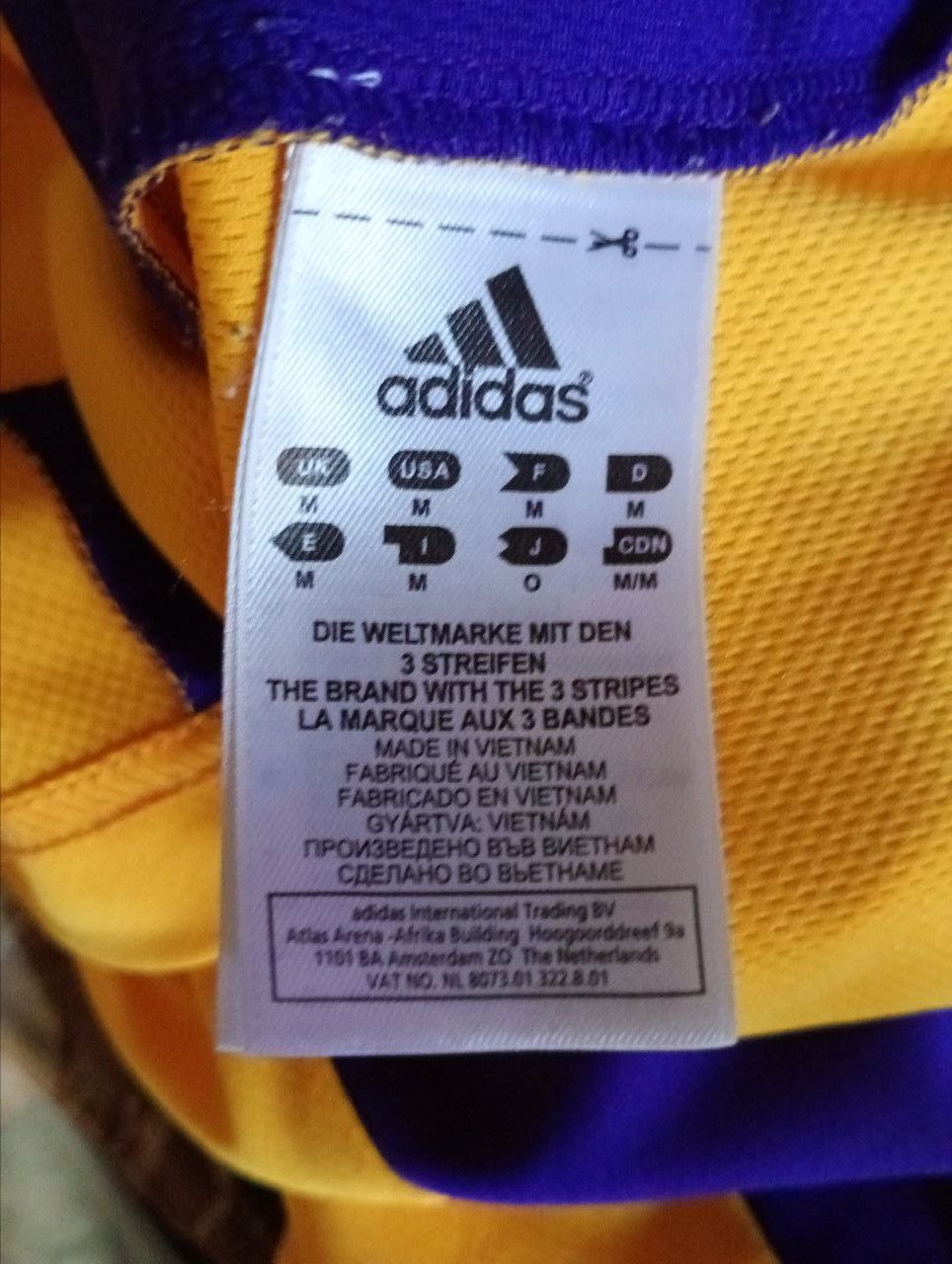 Adidas × NBA Adidas LA Lakers Jersey 24 Kobe Bryant 2013 Size US M / EU 48-50 / 2 - 17 Thumbnail