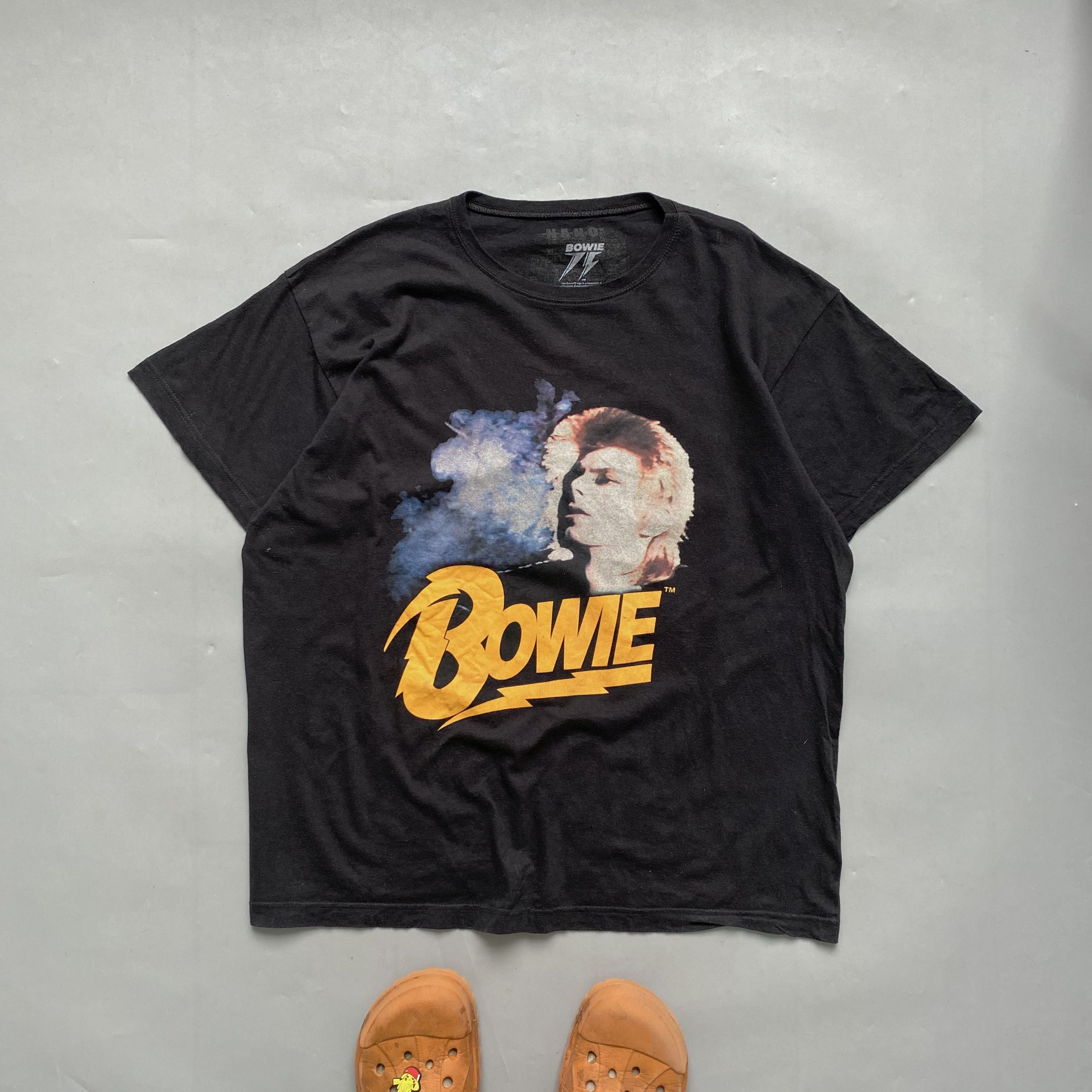 70s・デッド✩ DAVID BOWIE パキ綿 ヴィンテージTシャツ M David Bowie デビッドボウイ 1995年製ヴィンテージ Tシャツ db