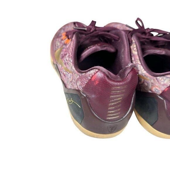 Nike Nike Shoes Kobe 9 EM Low Silk Sz 12.5 Men's - Merlot Red Met Size US 12.5 / EU 45-46 - 6 Thumbnail
