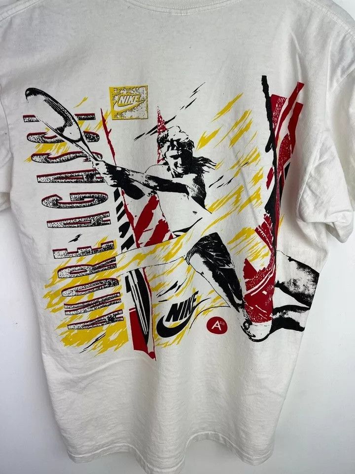 Nike Vintage Nike Andre Agassi T-Shirt Made in USA size L Size US L / EU 52-54 / 3 - 8 Thumbnail