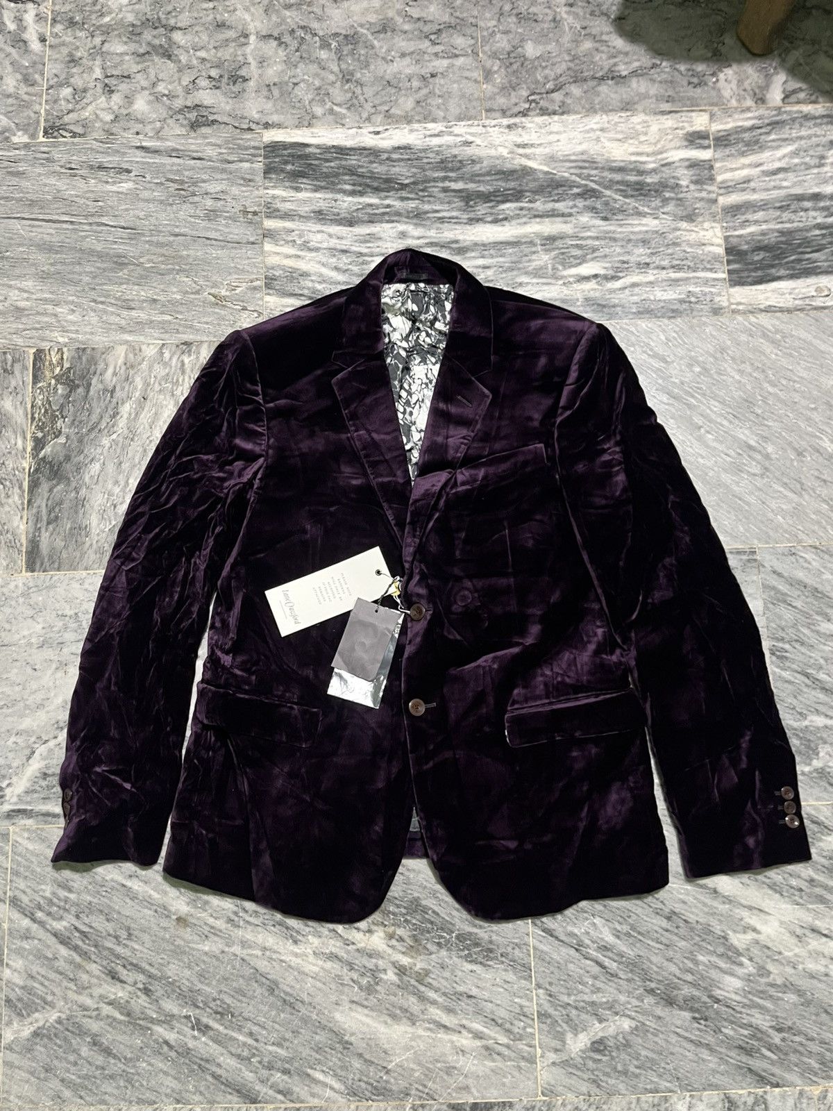 Alexander McQueen Brand New Alexander McQueen Velvet Blazer Size 52R - 2 Thumbnail