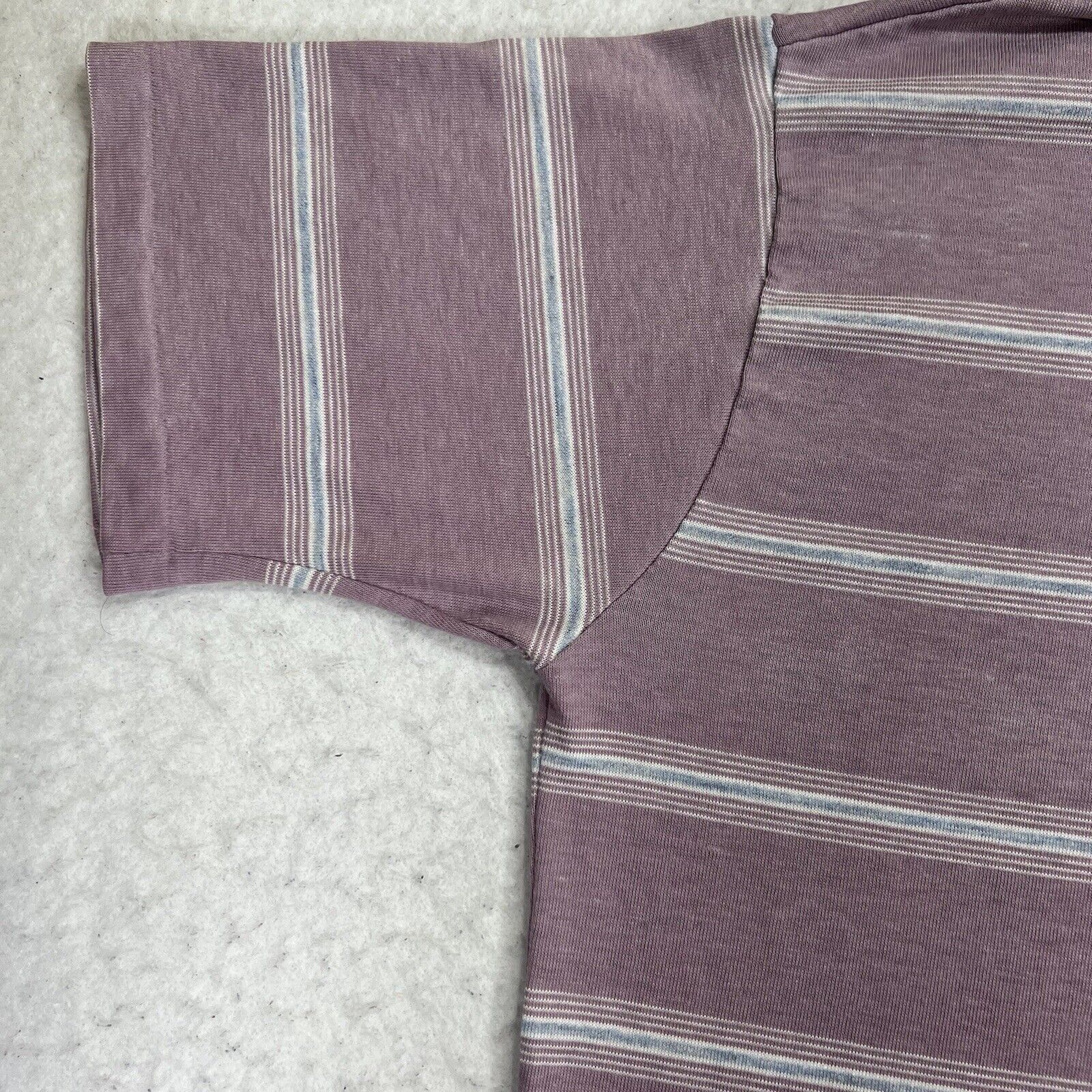 Knightsbridge Vintage Knightsbridge Medium Purple Striped Polo USA Size US M / EU 48-50 / 2 - 6 Thumbnail