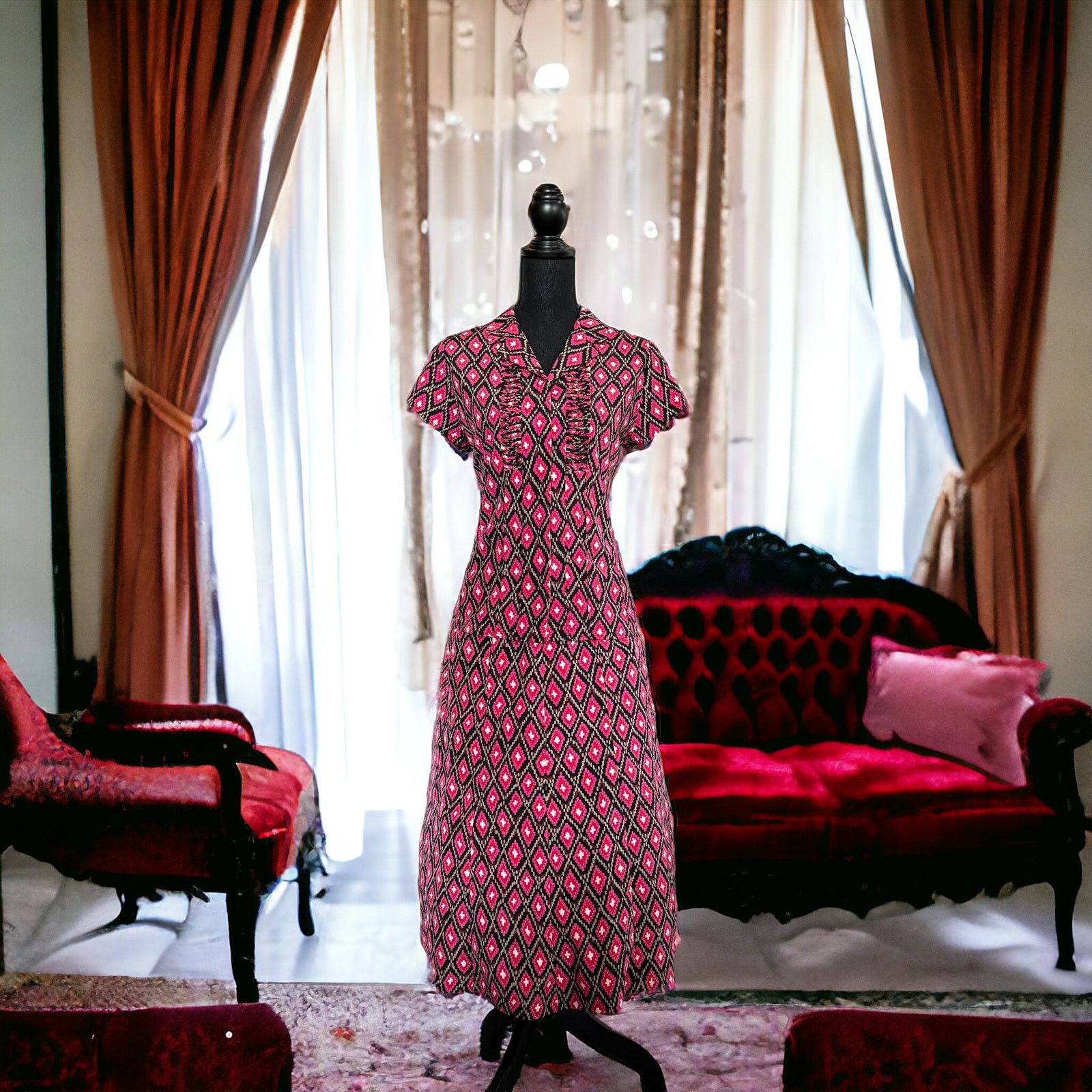 Vintage Vintage Dress Secretary Two Piece Sag Harbor 50's 60's style Size M / US 6-8 / IT 42-44 - 5 Thumbnail