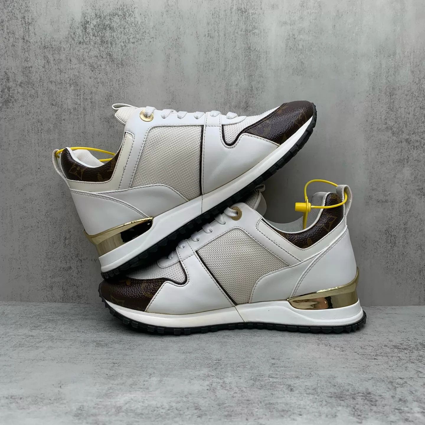 Louis Vuitton LV Run Away White Monogram Sneakers 36 98 New Size US 5.5 / IT 35.5 - 3 Thumbnail