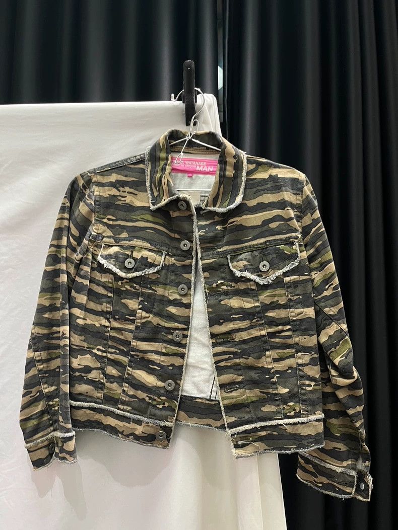 Junya Watanabe 00s Junya Watanabe Camo Short Jacket Size S / US 4 / IT 40 - 1 Thumbnail