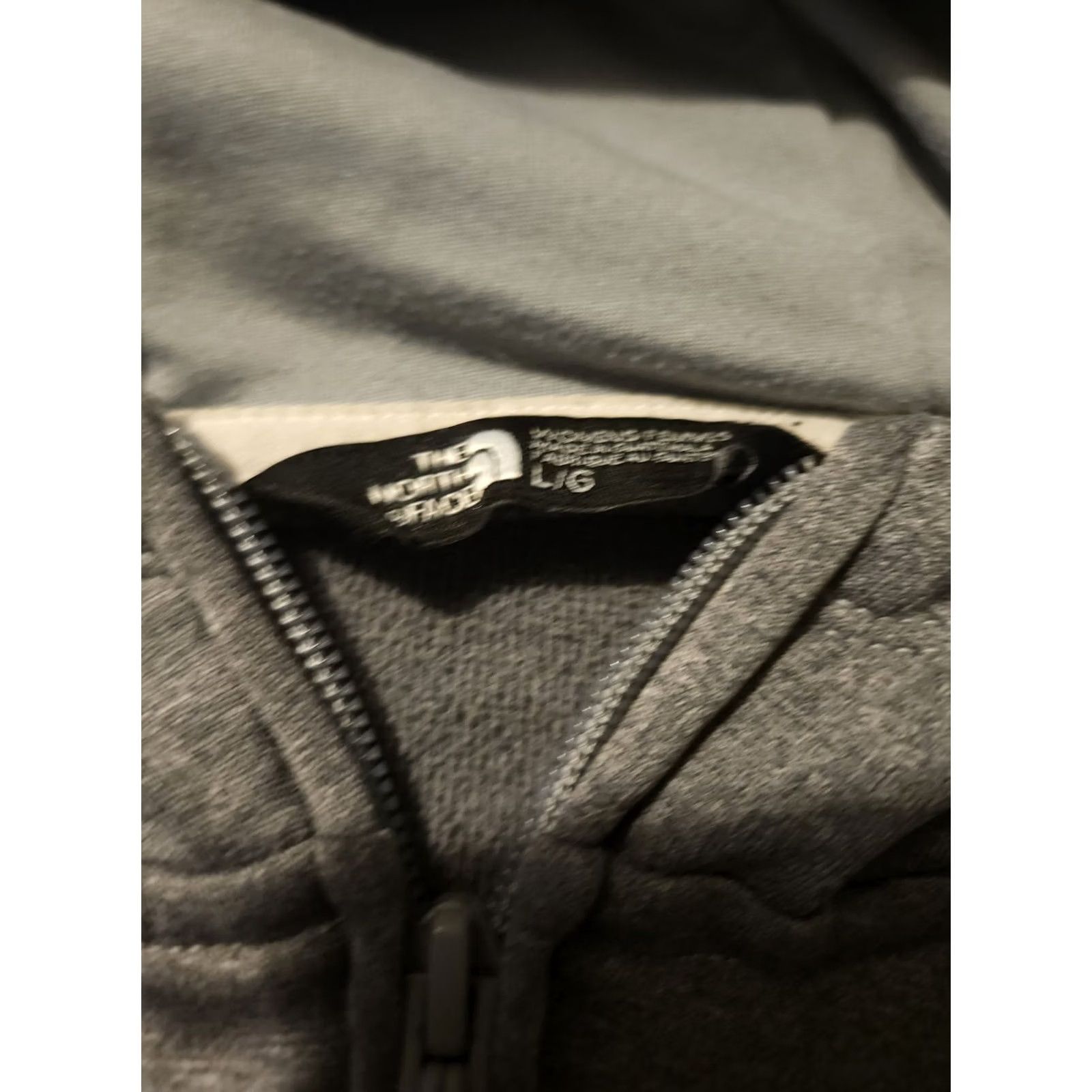 The North Face VINTAGE The North Face Full Zip Fleece Hooded Jacket Women's Large Gray Long Sleeve Size L / US 10 / IT 46 - 2 Thumbnail